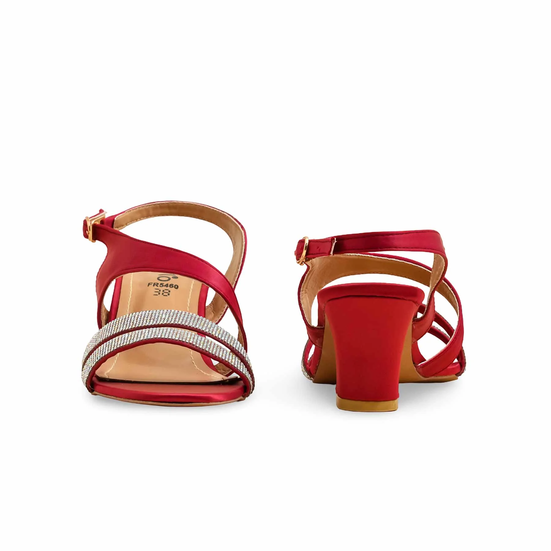 Maroon Formal Sandal For Women FR5460 - Image 4