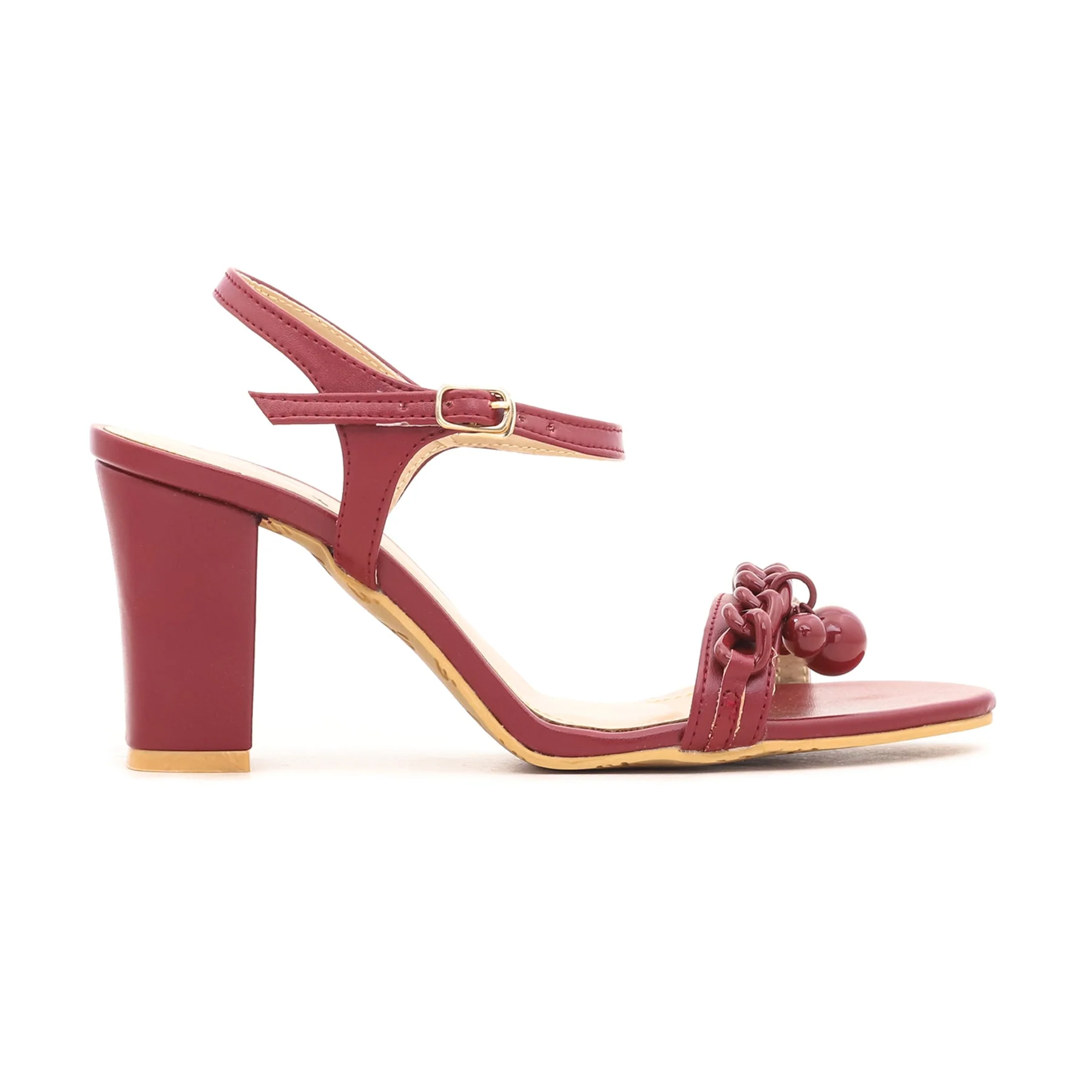 Maroon Formal Sandal FR4859 - Image 2
