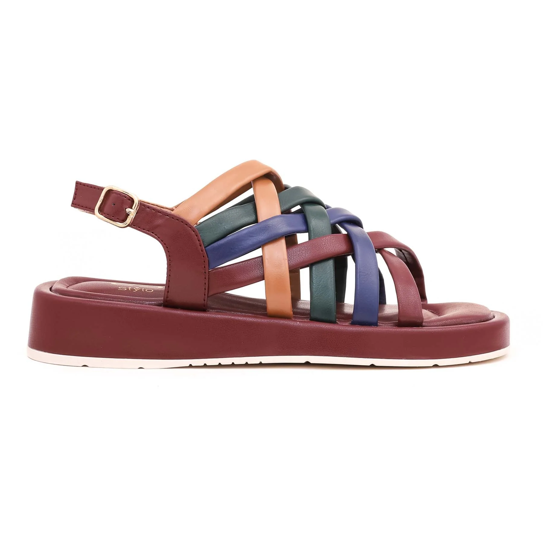 Maroon Formal Sandal FR5143 - Image 2