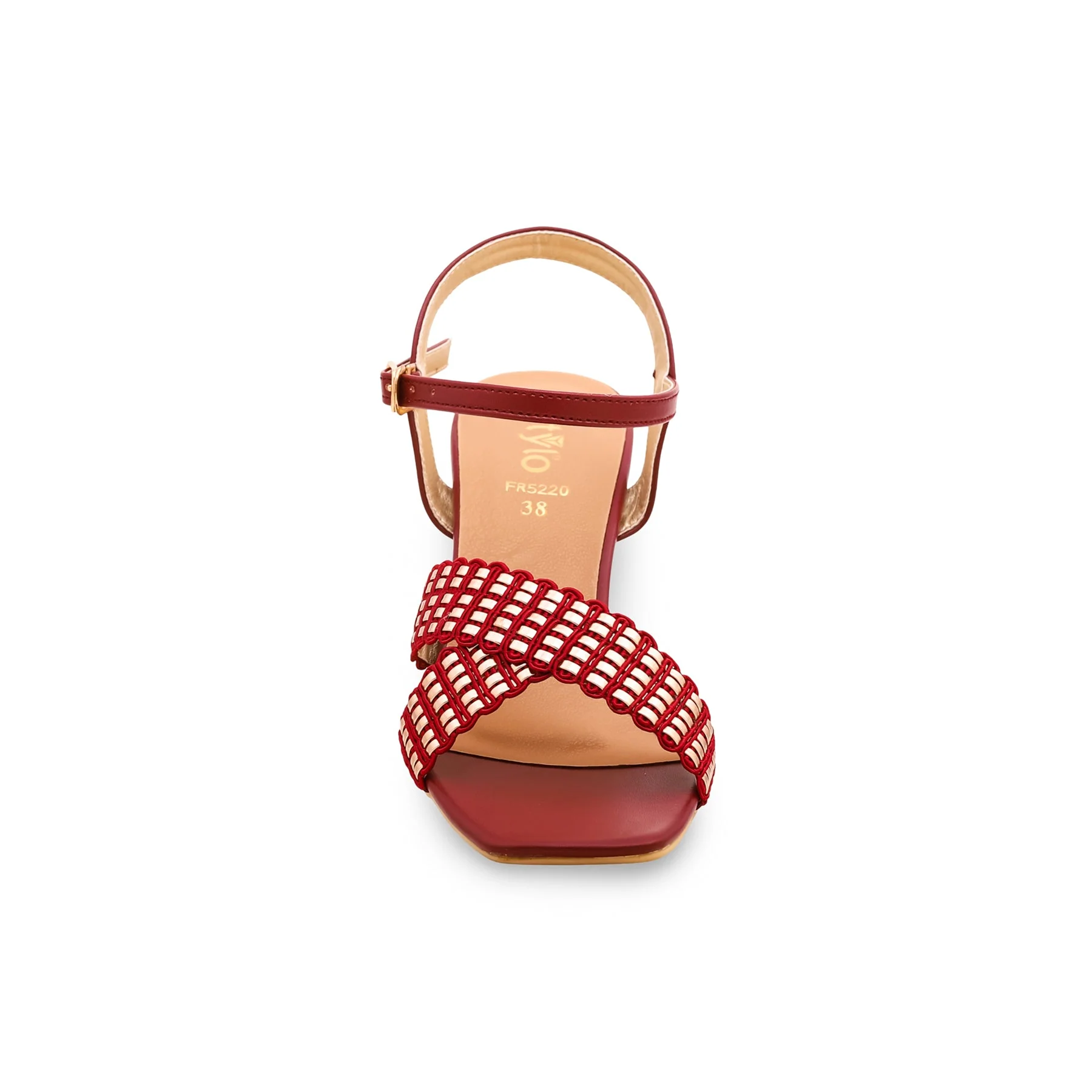 Maroon Formal Sandal FR5220 - Image 3