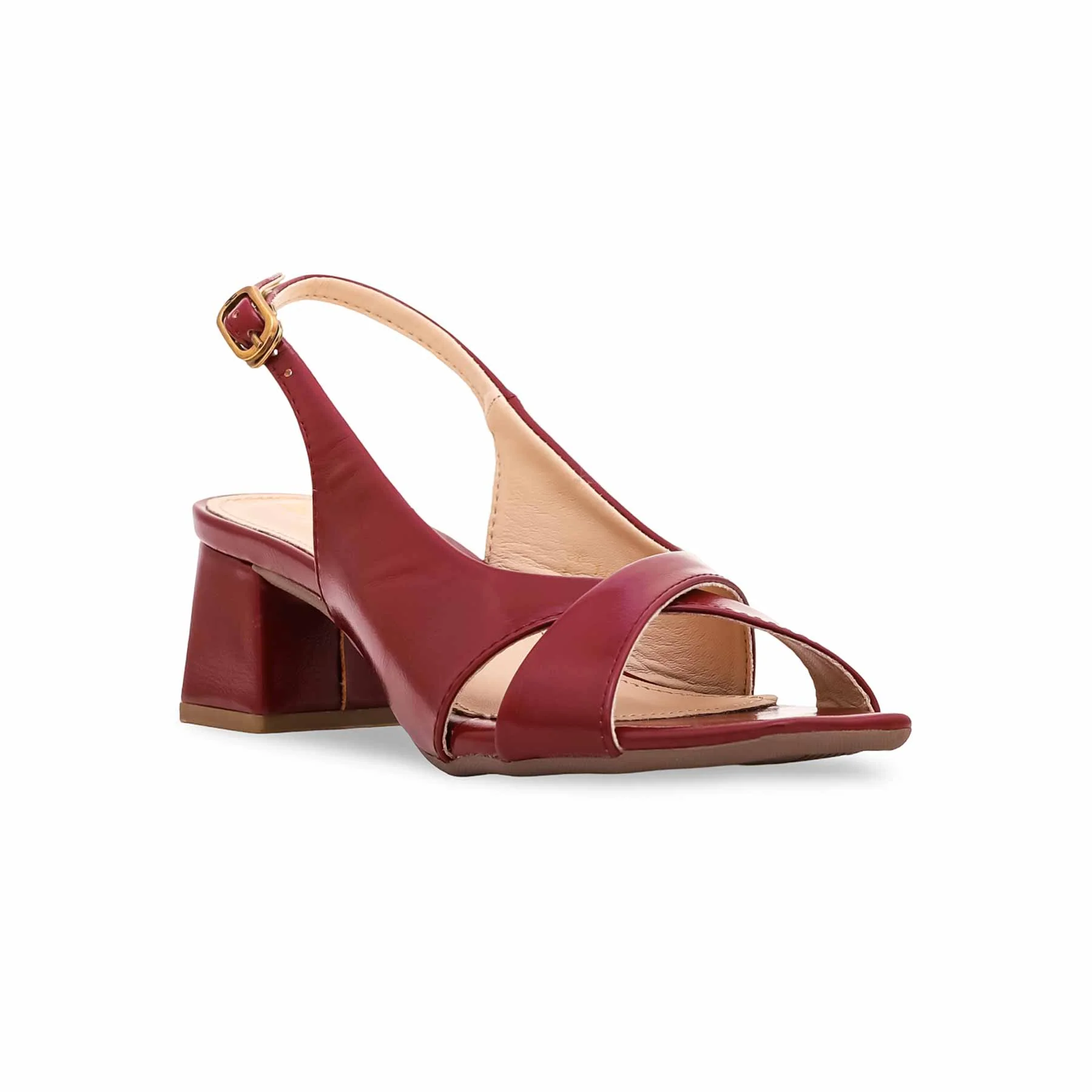 Maroon Formal Sandal FR5340 - Image 2