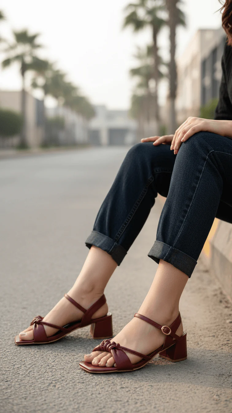 Maroon Formal Sandal FR5396