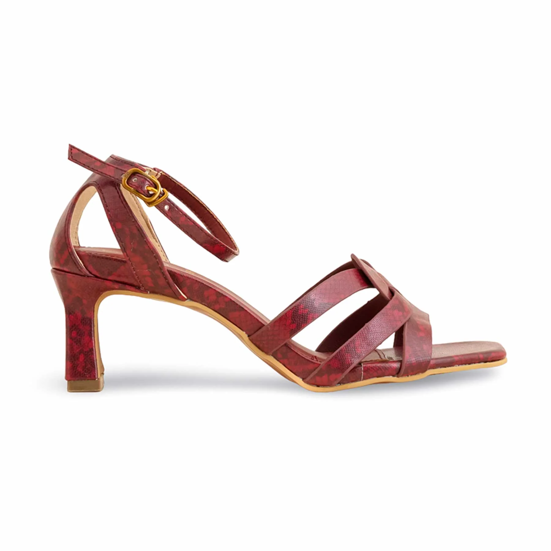 Maroon Formal Sandal FR5398 - Image 3