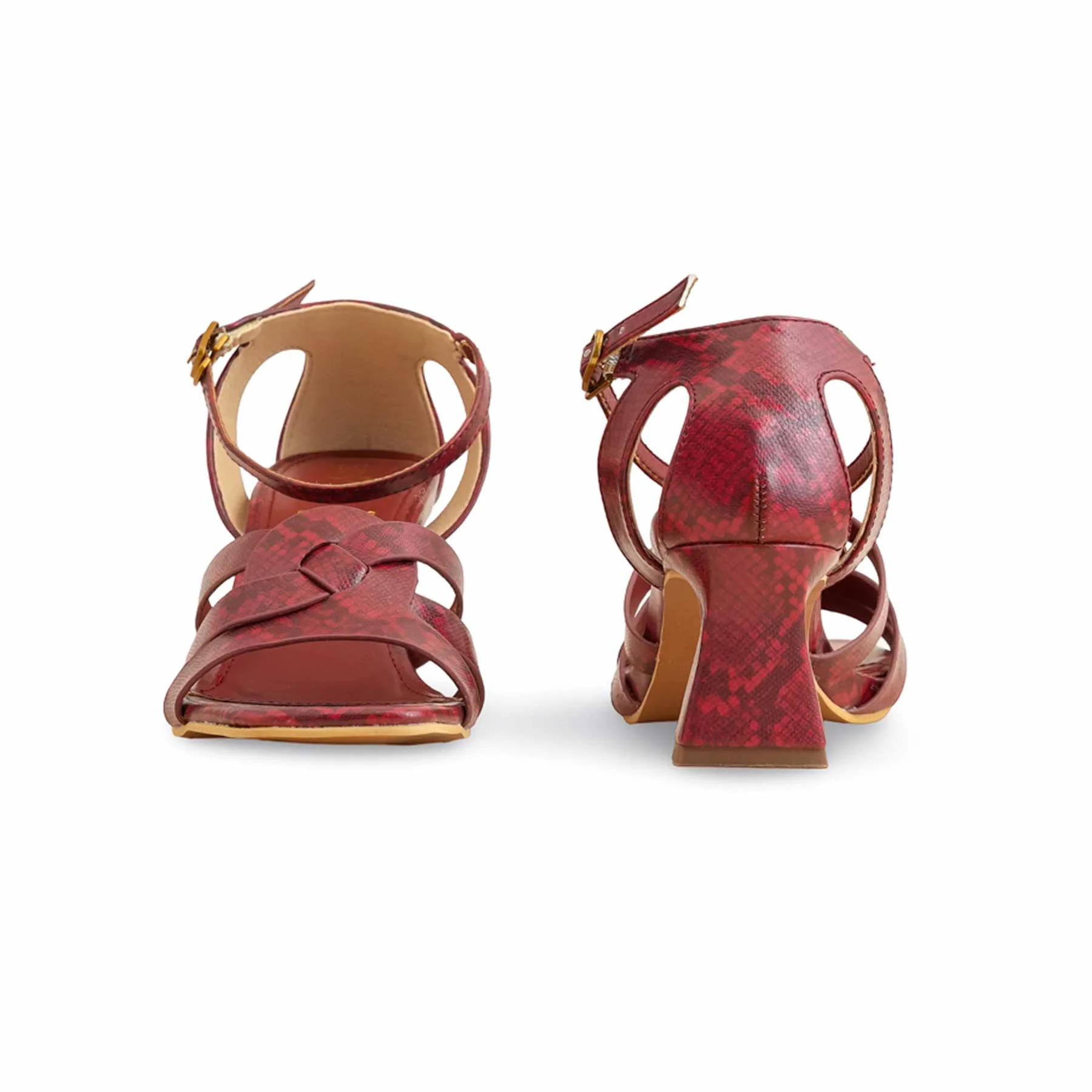 Maroon Formal Sandal FR5398 - Image 5