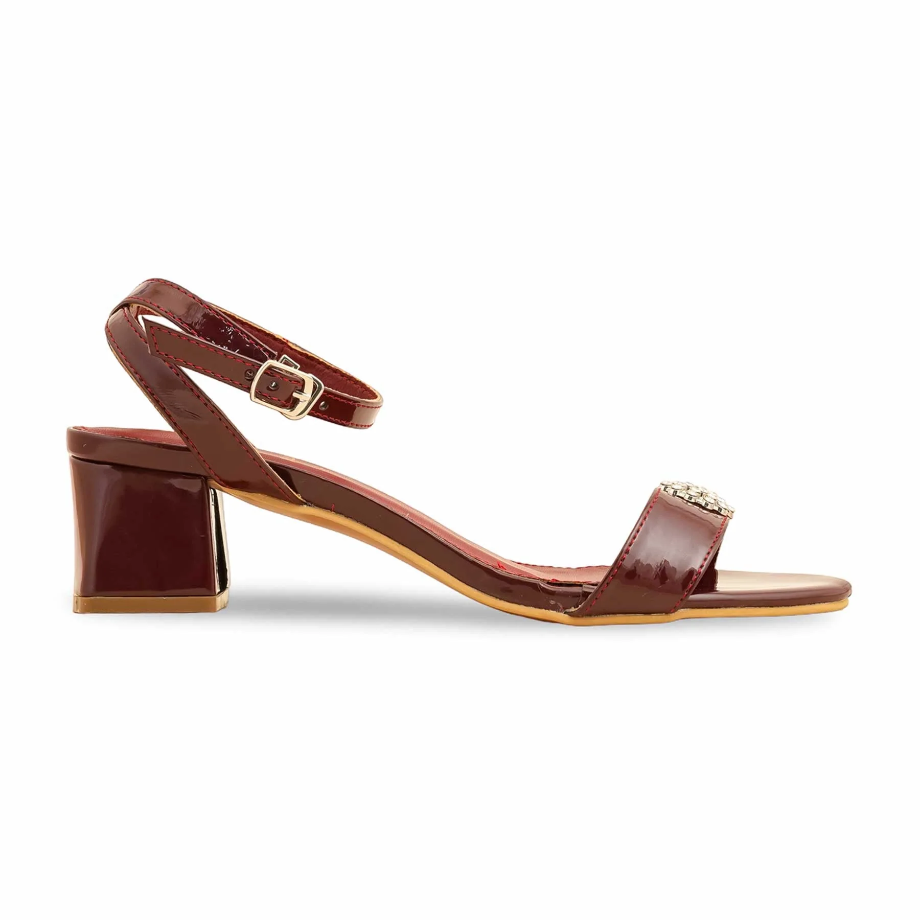 Maroon Formal Sandal FR5442 - Image 2