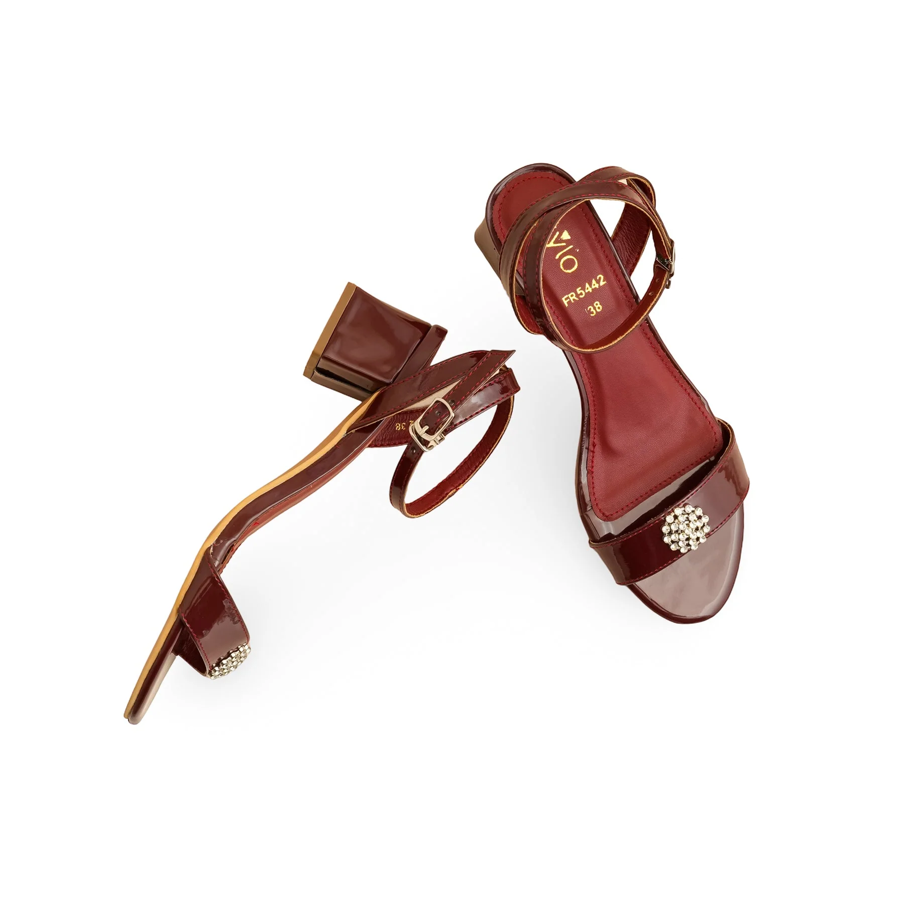 Maroon Formal Sandal FR5442 - Image 5