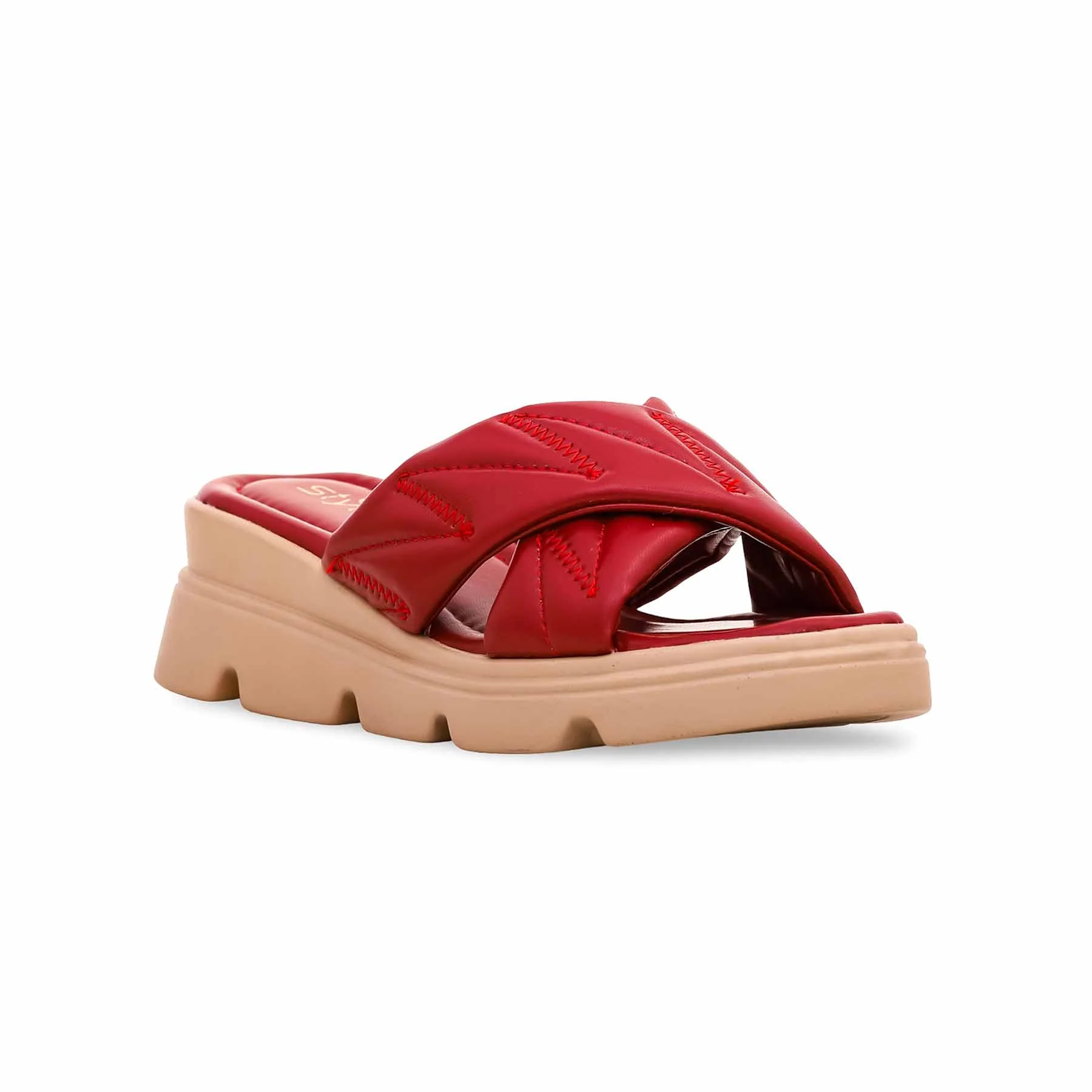 Maroon Formal Sandal PU0276 - Image 2
