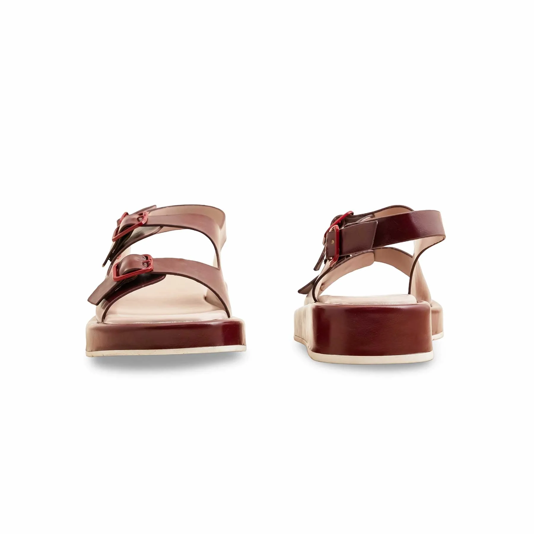 Maroon Formal Sandal PU0572 - Image 4