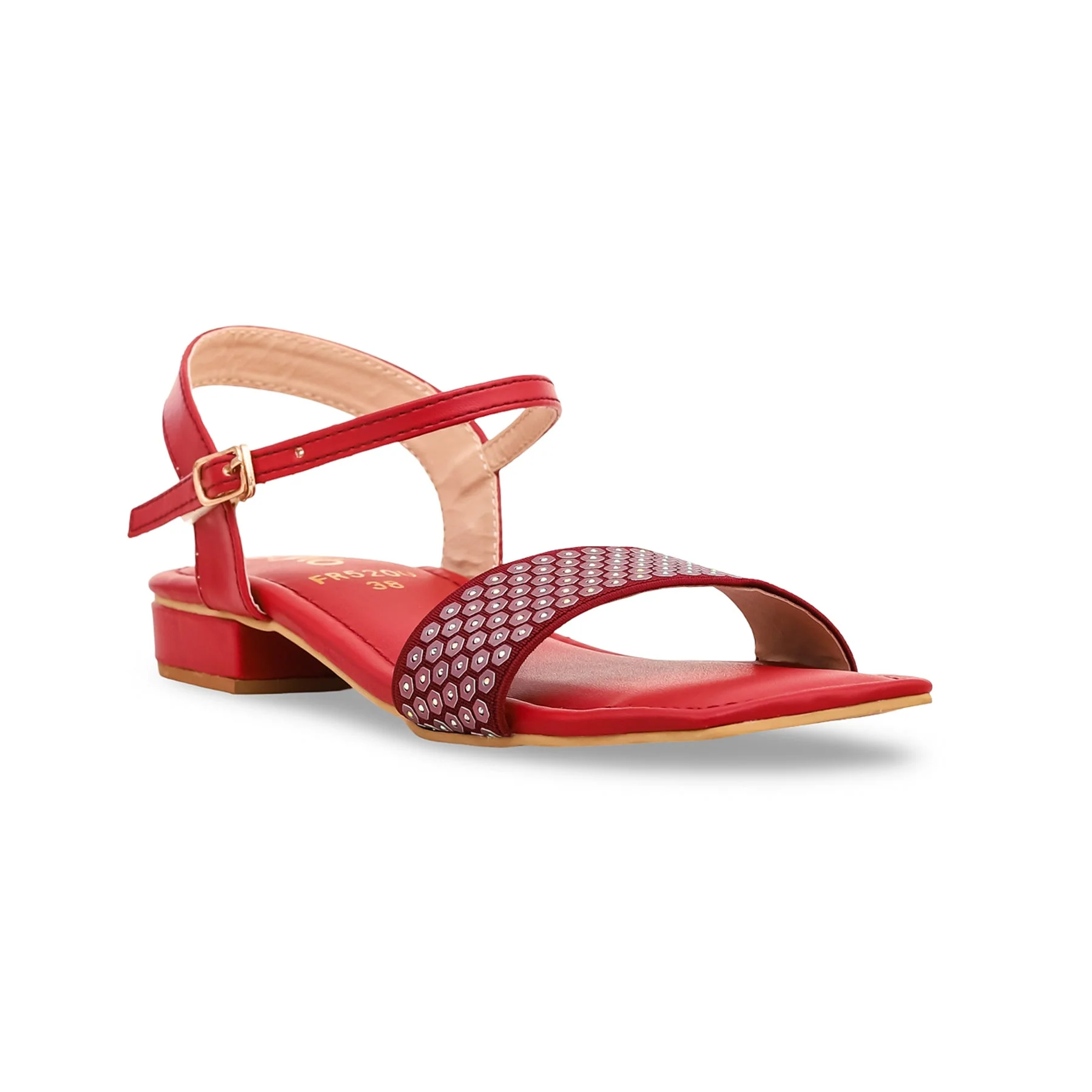 Maroon Formal Sandal FR5200 - Image 2