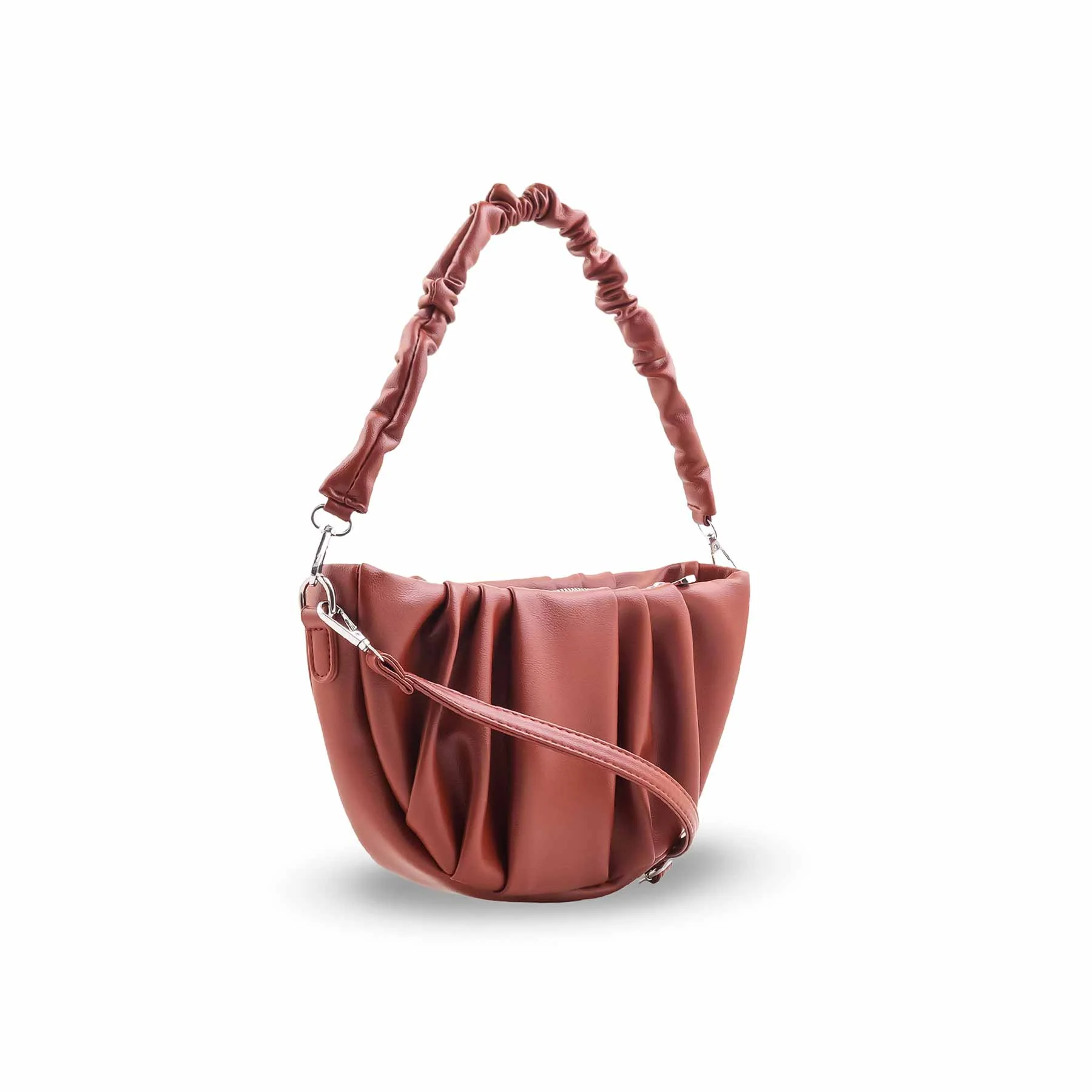 Maroon Formal Shoulder Bag For Ladies P36481 - Image 3