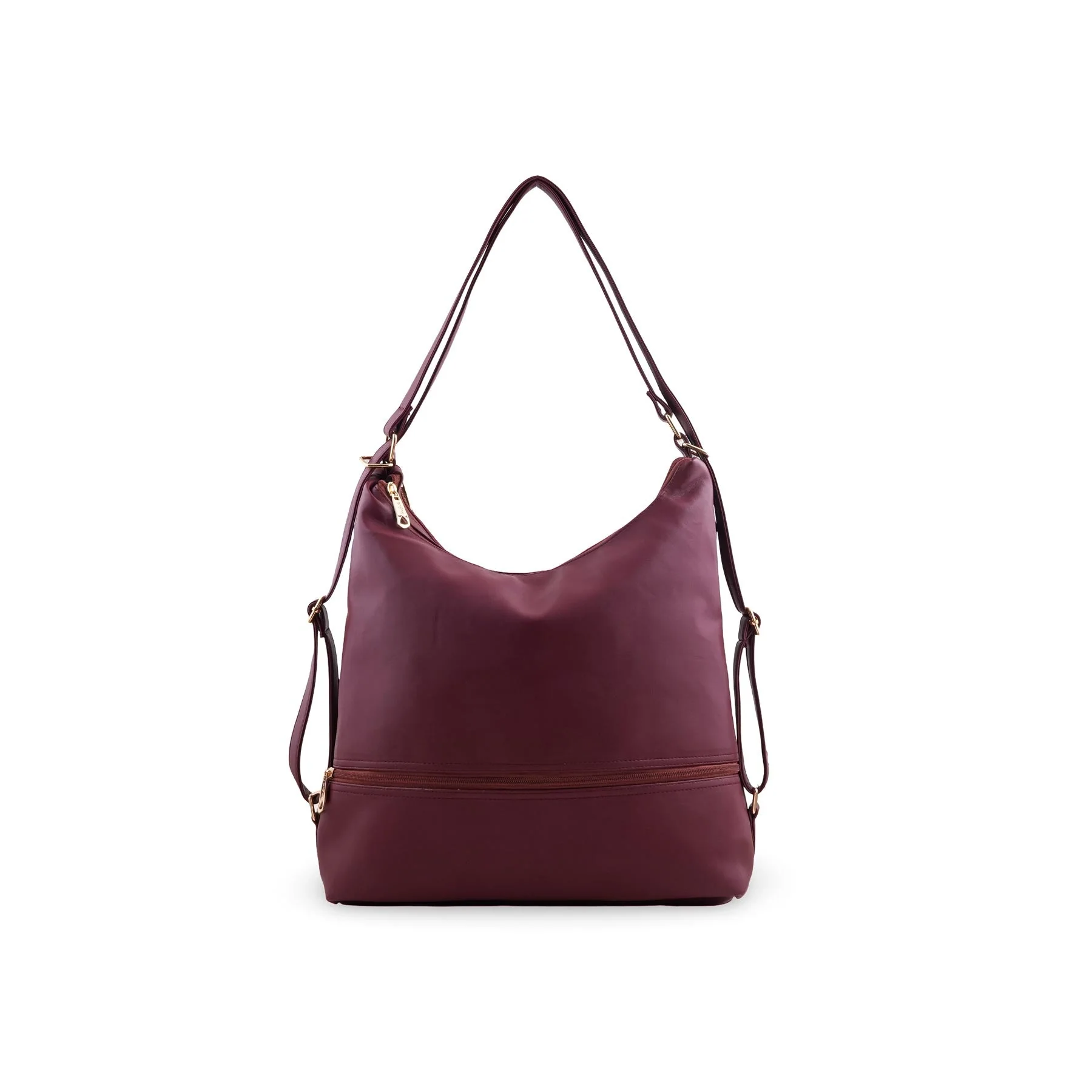 Maroon Formal Shoulder Bag For Ladies P55891 - Image 4