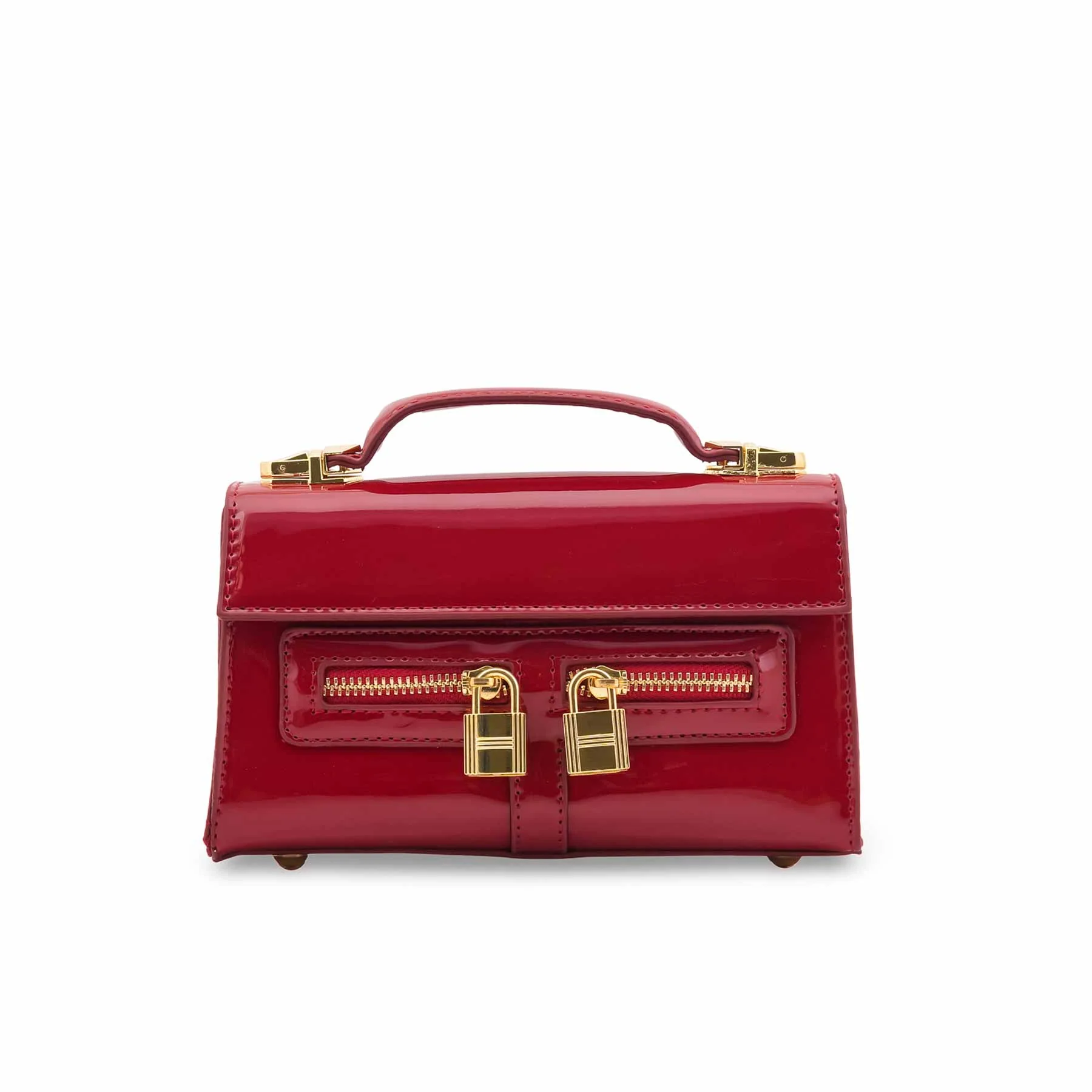 Maroon Formal Shoulder Bag For Women P36460 - Image 2