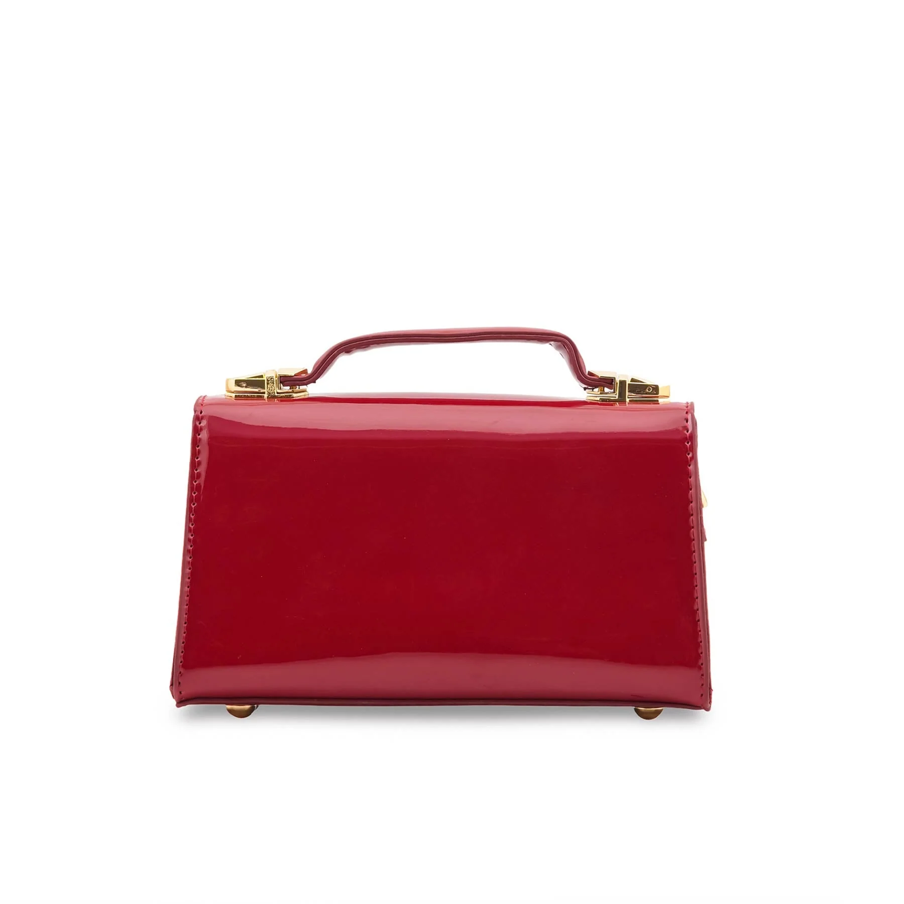 Maroon Formal Shoulder Bag For Women P36460 - Image 4