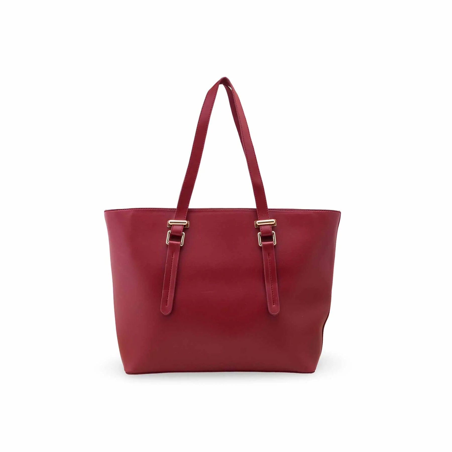 Maroon Formal Shoulder Bag For Women P55859 - Image 3