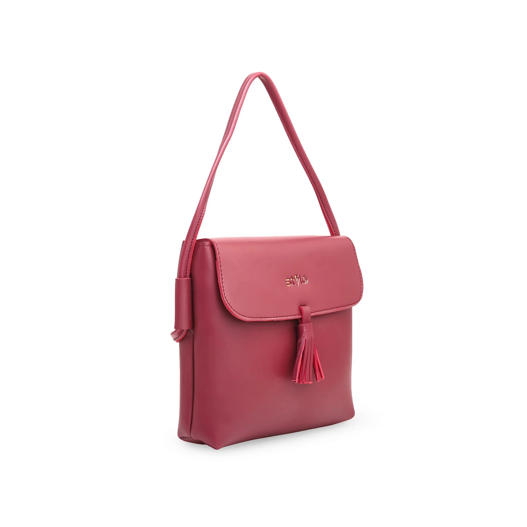 Maroon Formal Shoulder Bag P56018 - Image 2