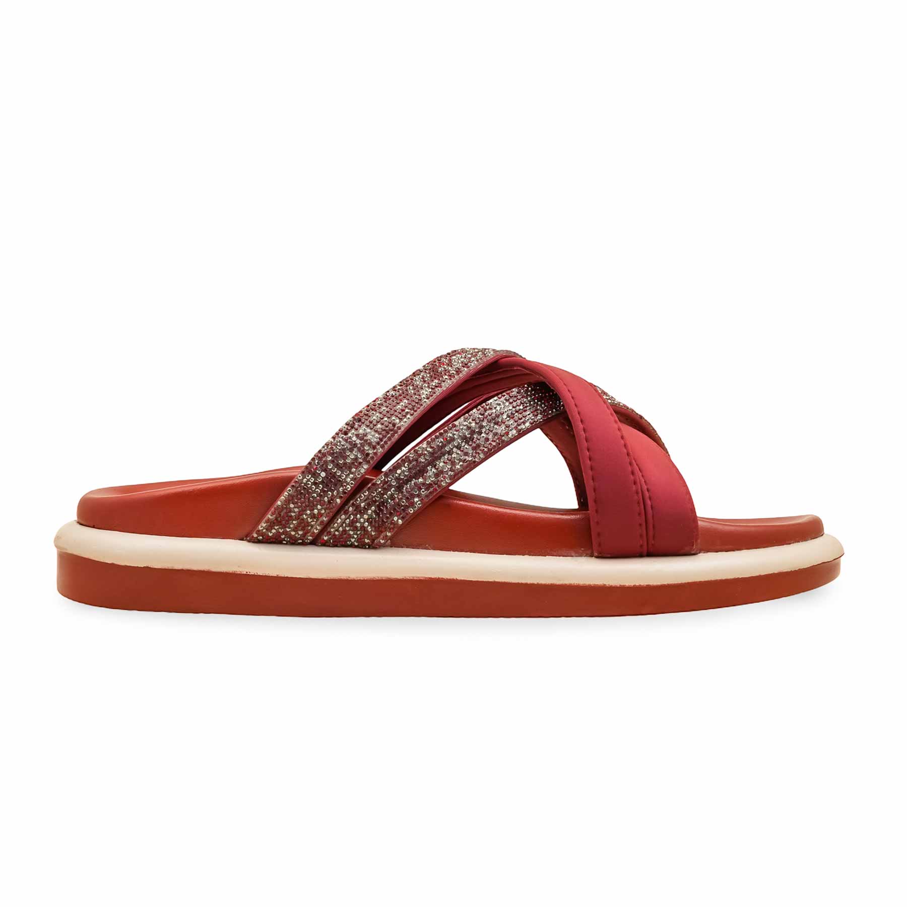Maroon Formal Slipper For Ladies PU0584 - Image 2