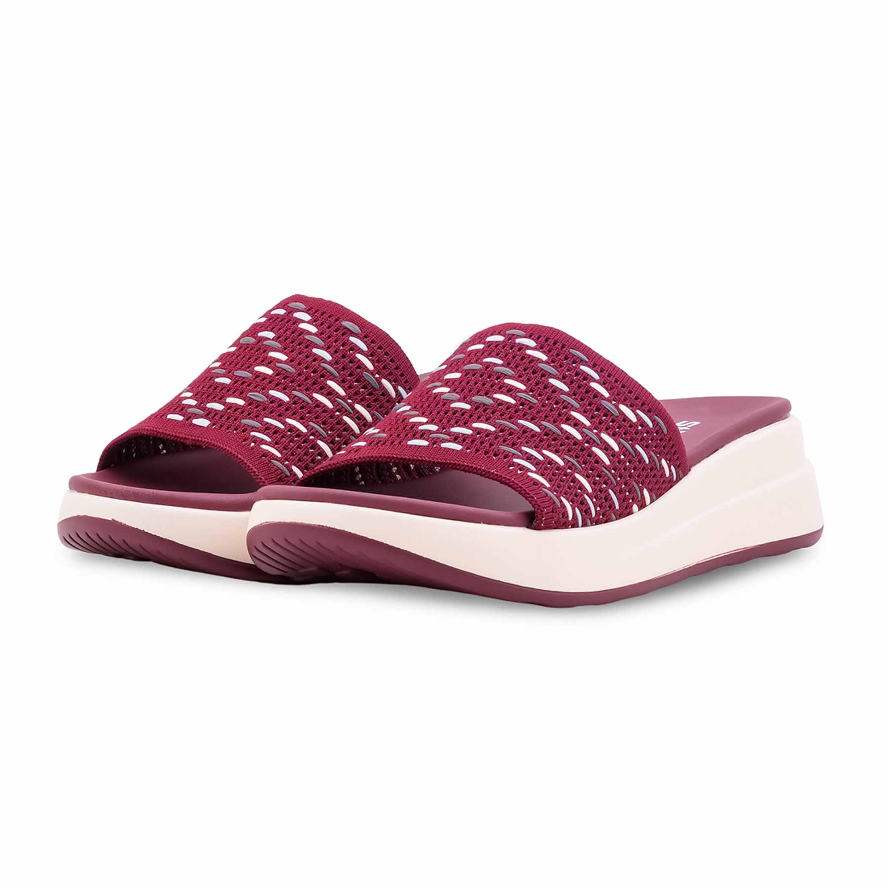 Maroon Formal Slipper For Ladies PU0795 - Image 3