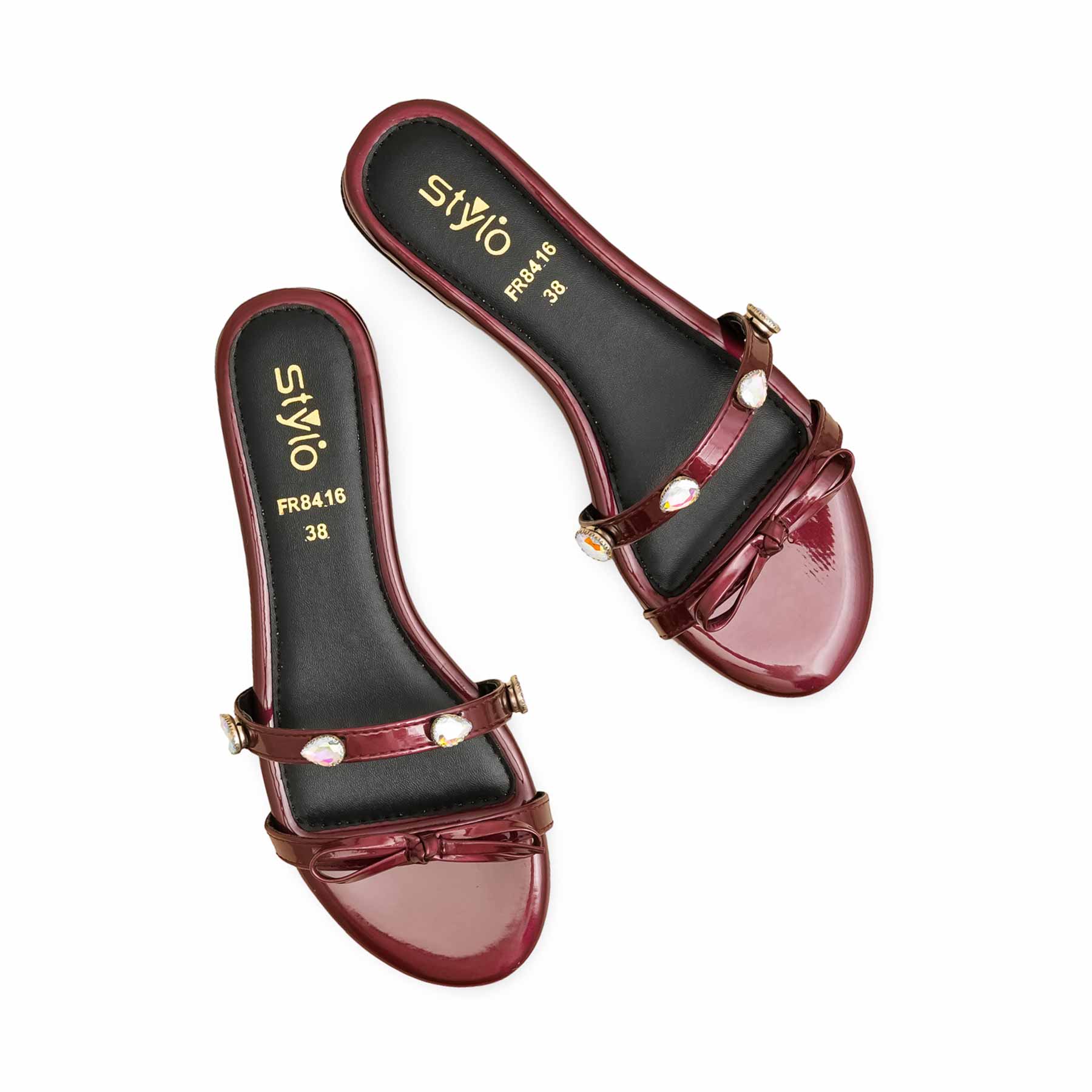 Maroon Formal Slipper FR8416 - Image 5
