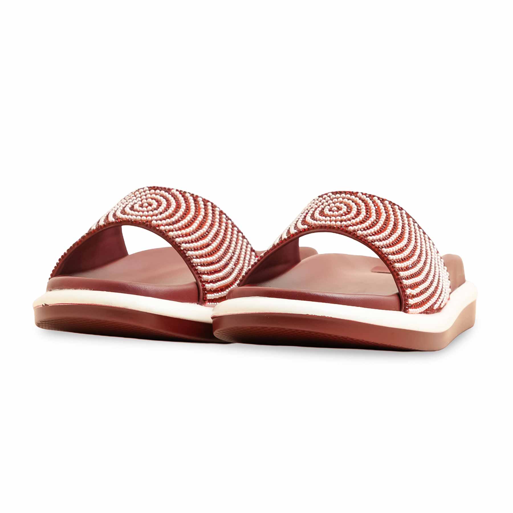 Maroon Formal Slipper PU0532 - Image 3