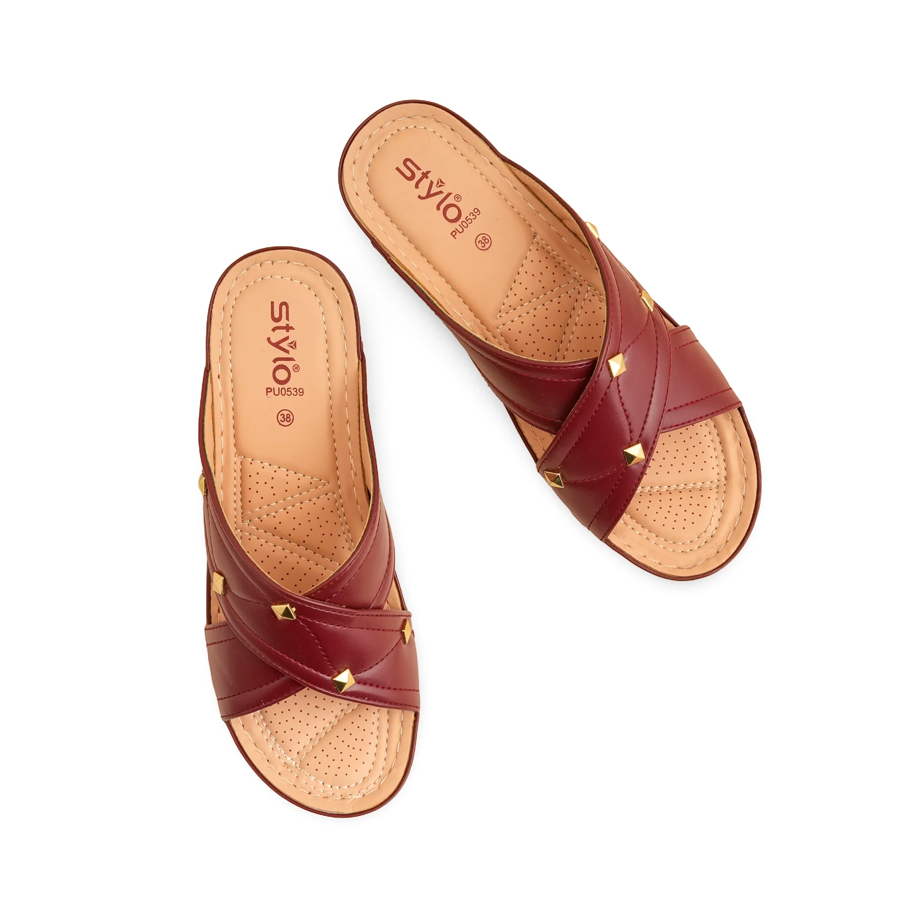 Maroon Formal Slipper PU0539 - Image 5