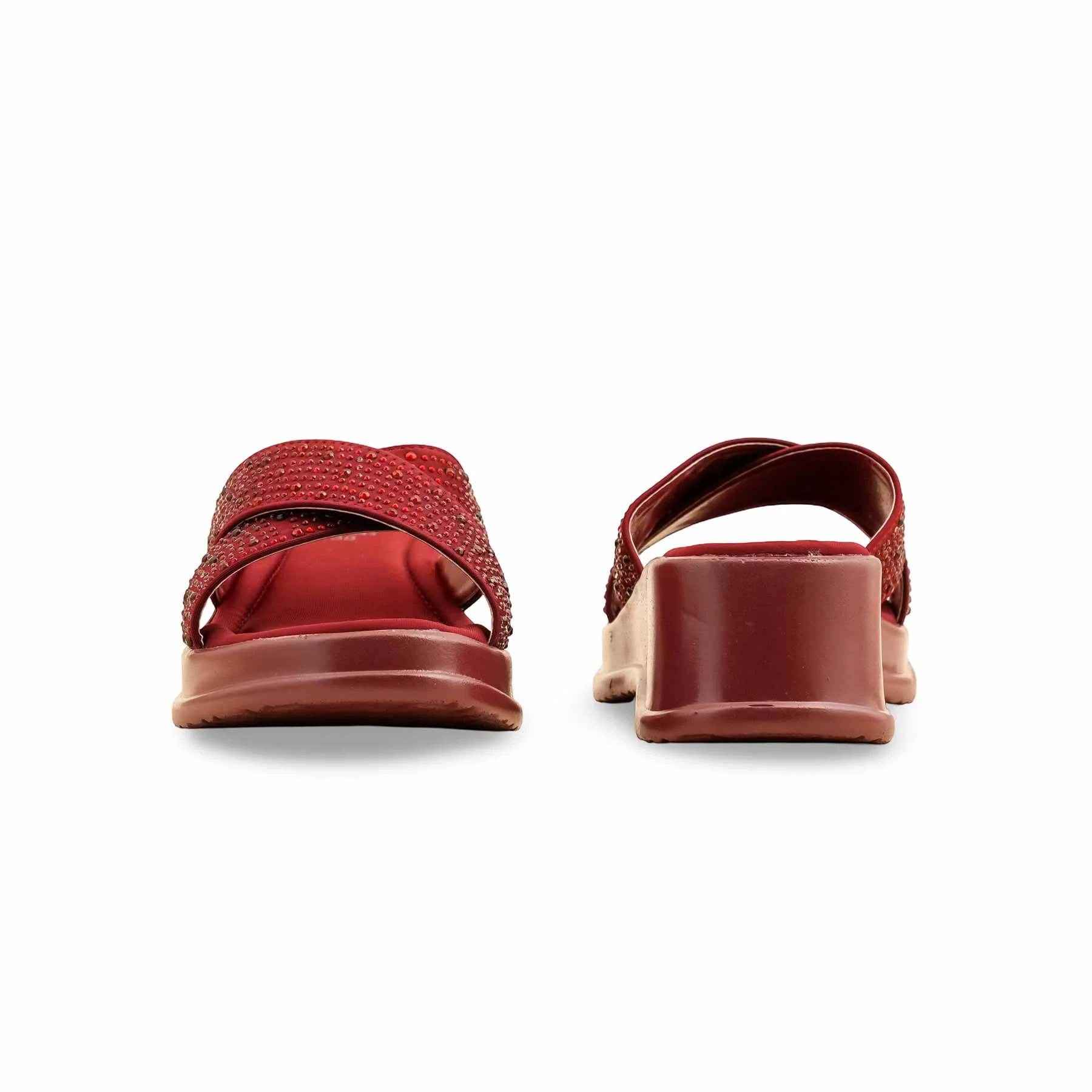 Maroon Formal Slipper PU0544 - Image 4