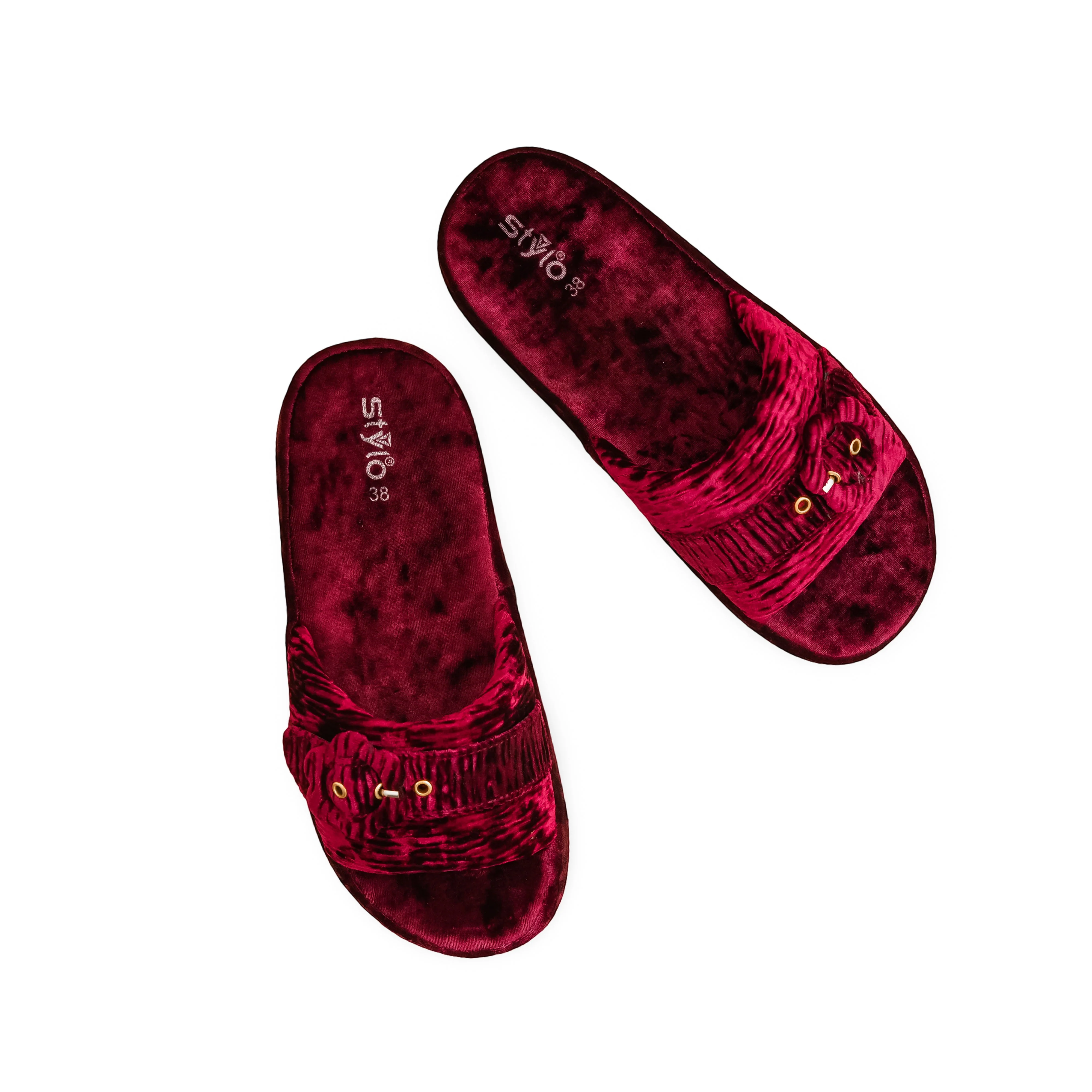 Maroon Formal Slipper PU0570 - Image 5