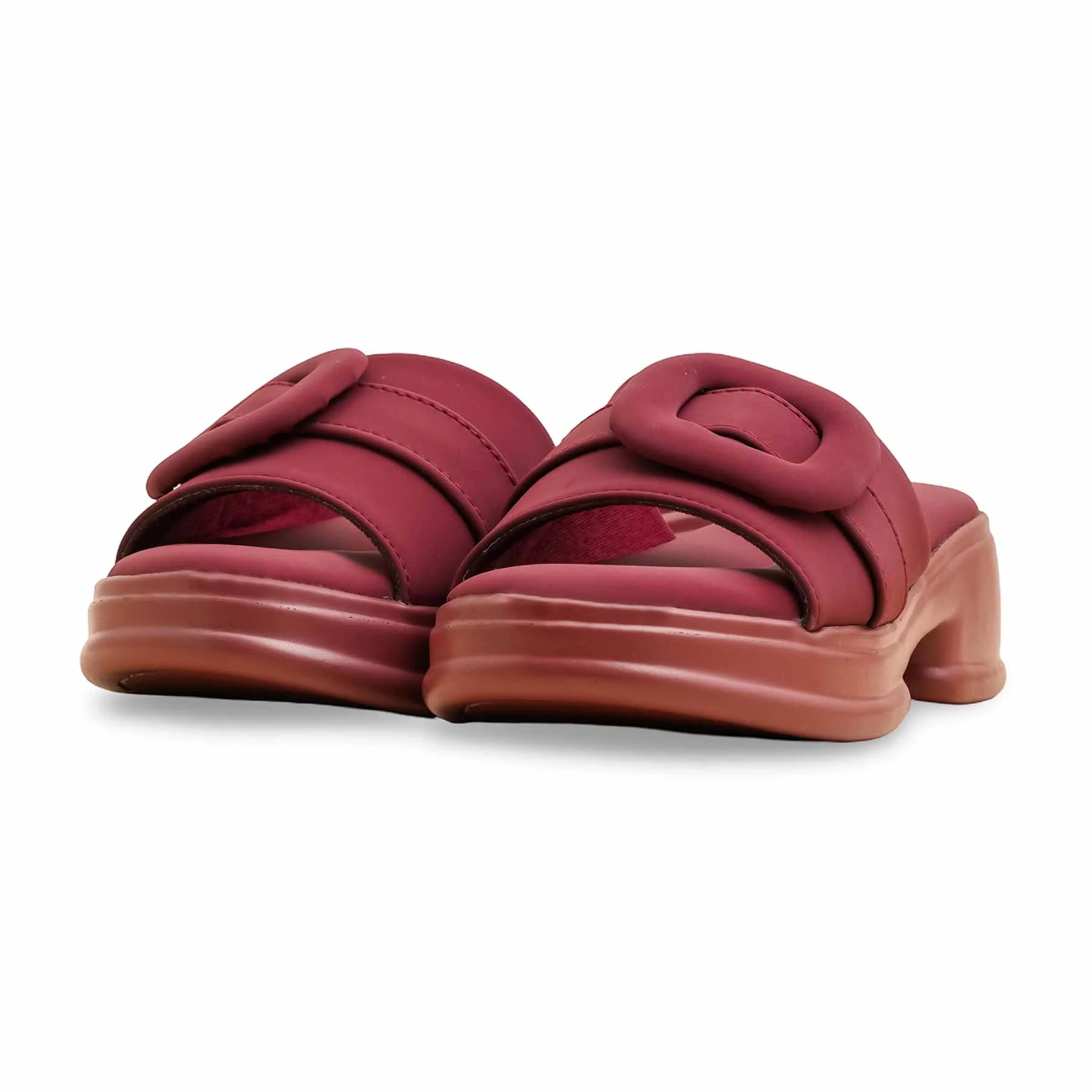 Maroon Formal Slipper PU0617 - Image 3