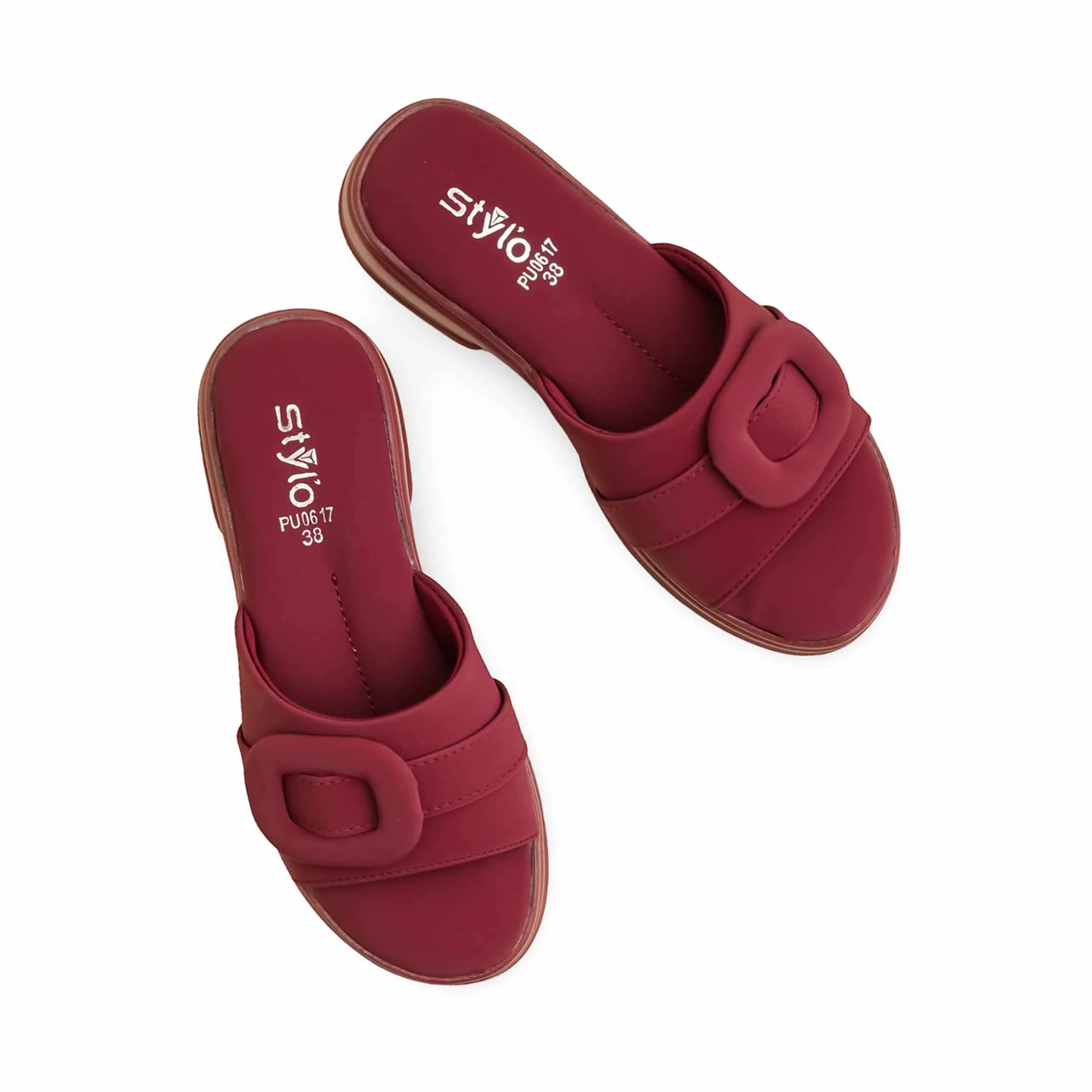 Maroon Formal Slipper PU0617 - Image 5