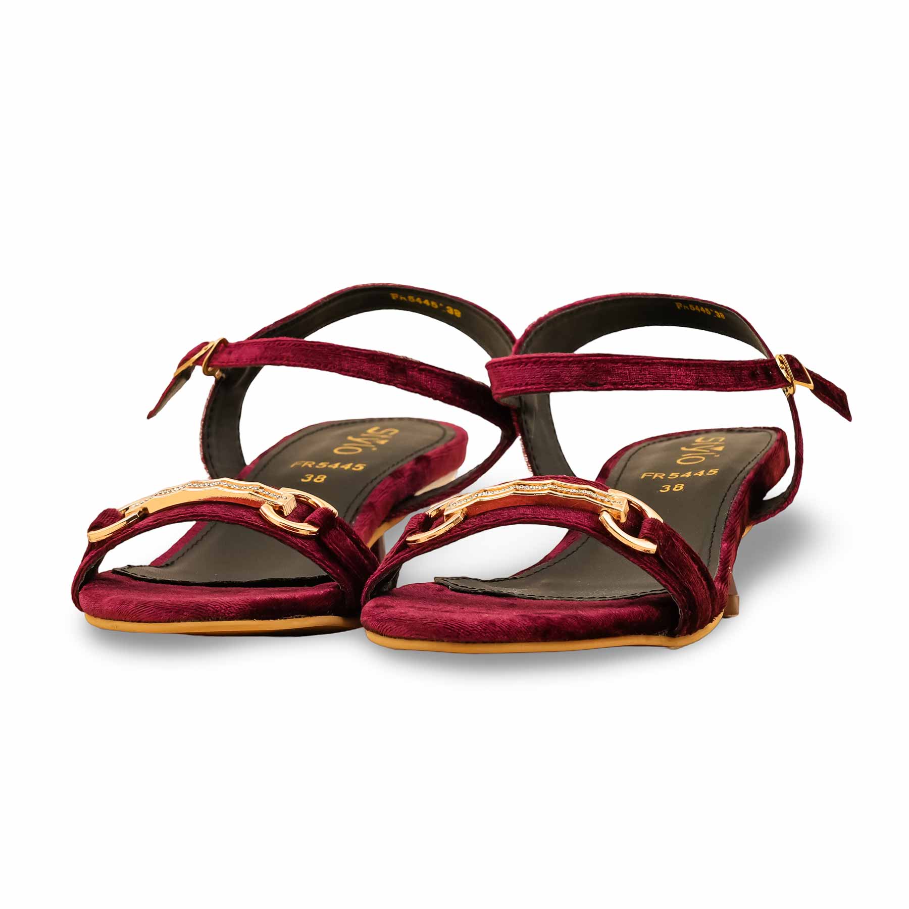 Maroon Formal Women Sandal FR5445 - Image 3