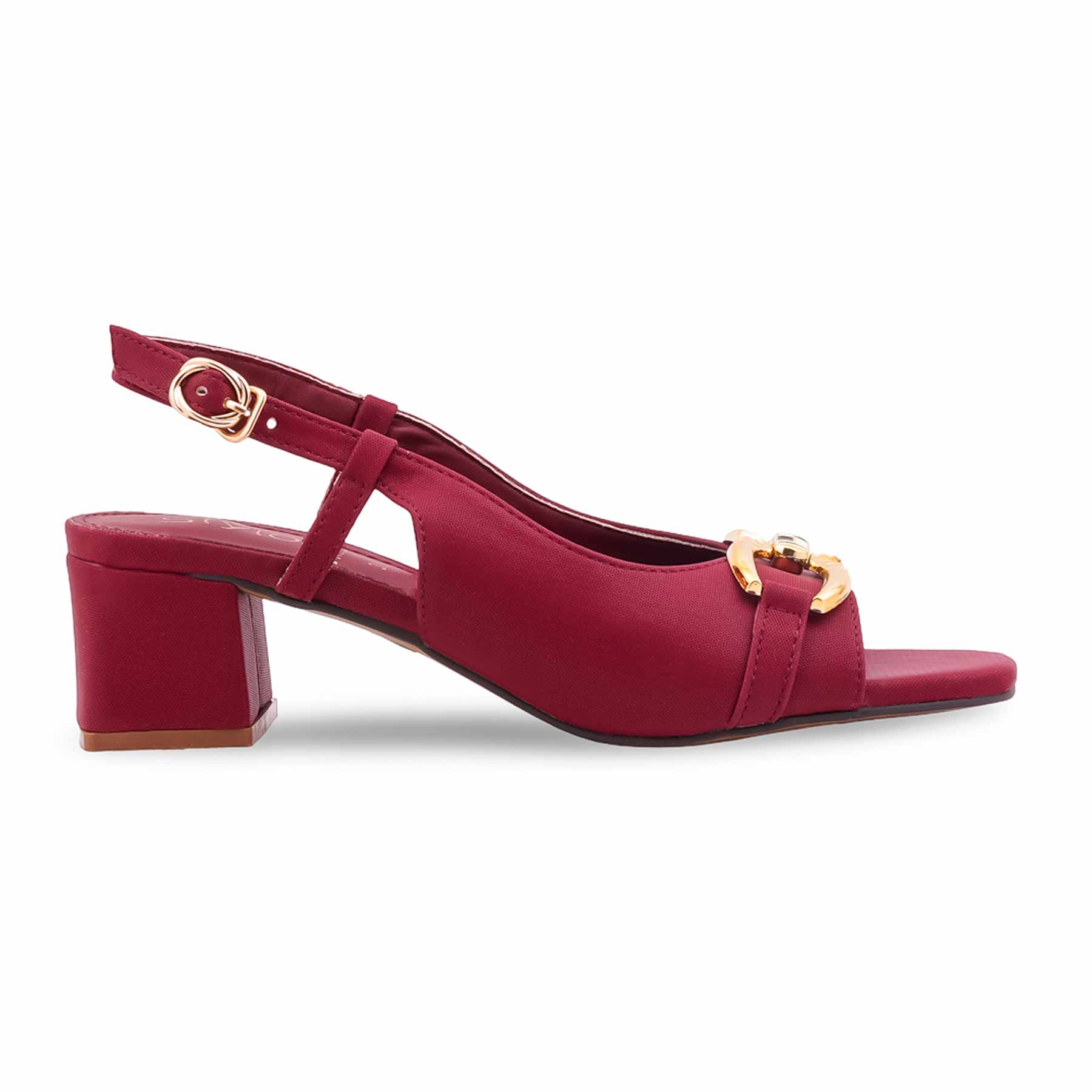 Maroon Formal Women Sandal FR5522 - Image 2
