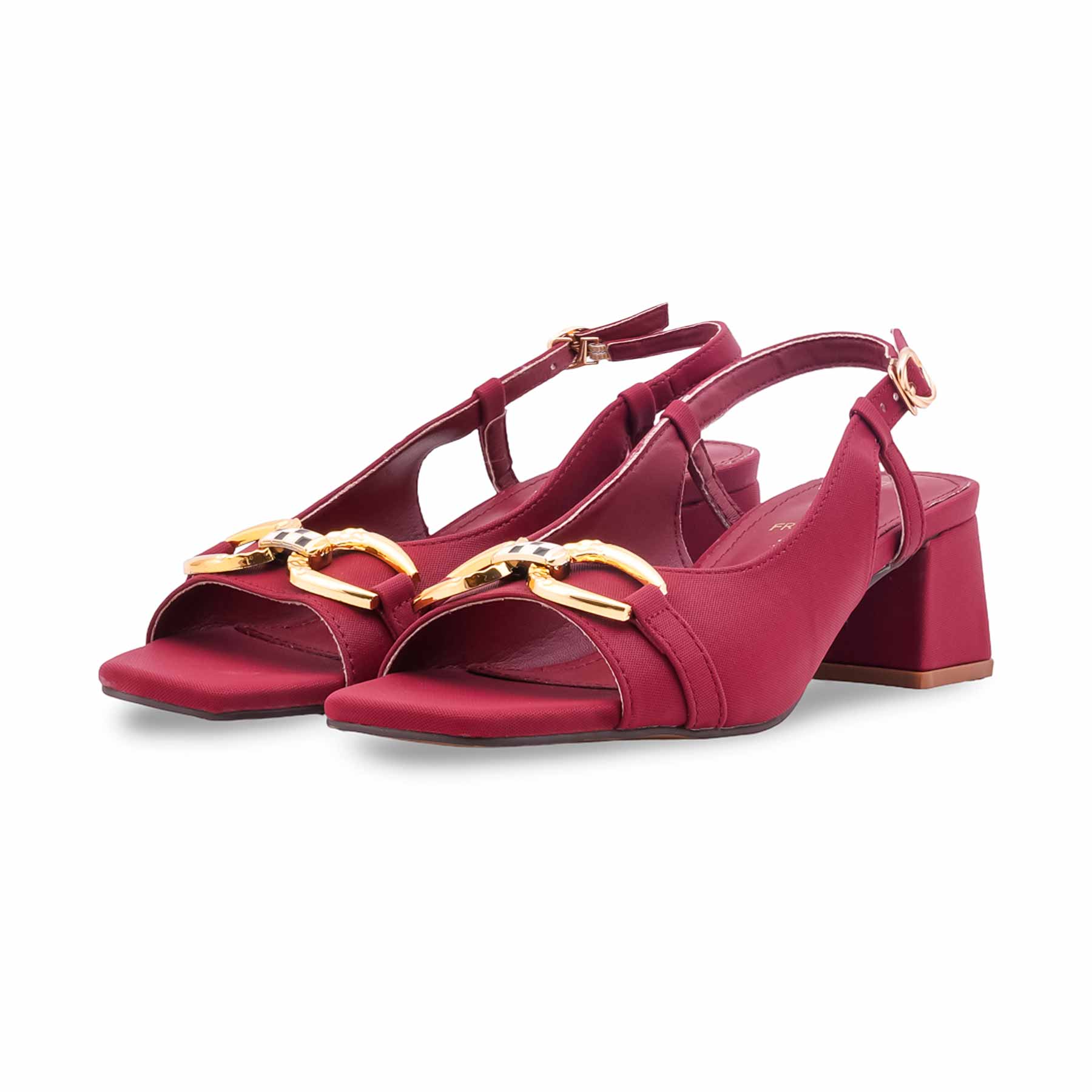 Maroon Formal Women Sandal FR5522 - Image 3