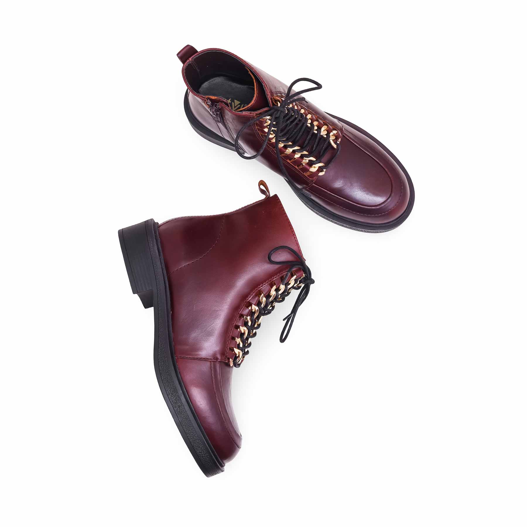 Maroon Long Shoes WN9019 - Image 5
