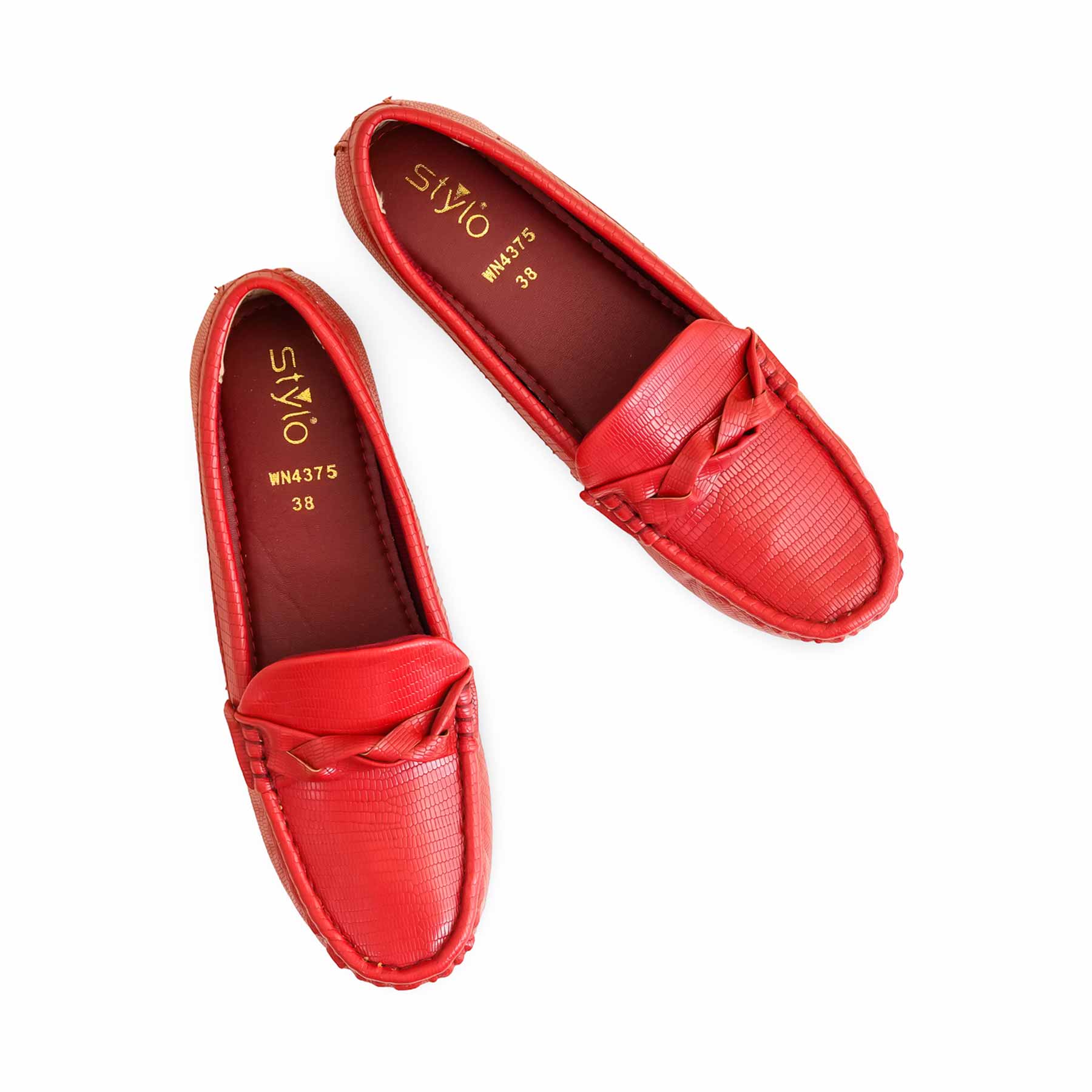 Maroon Moccasin For Ladies WN4375 - Image 4
