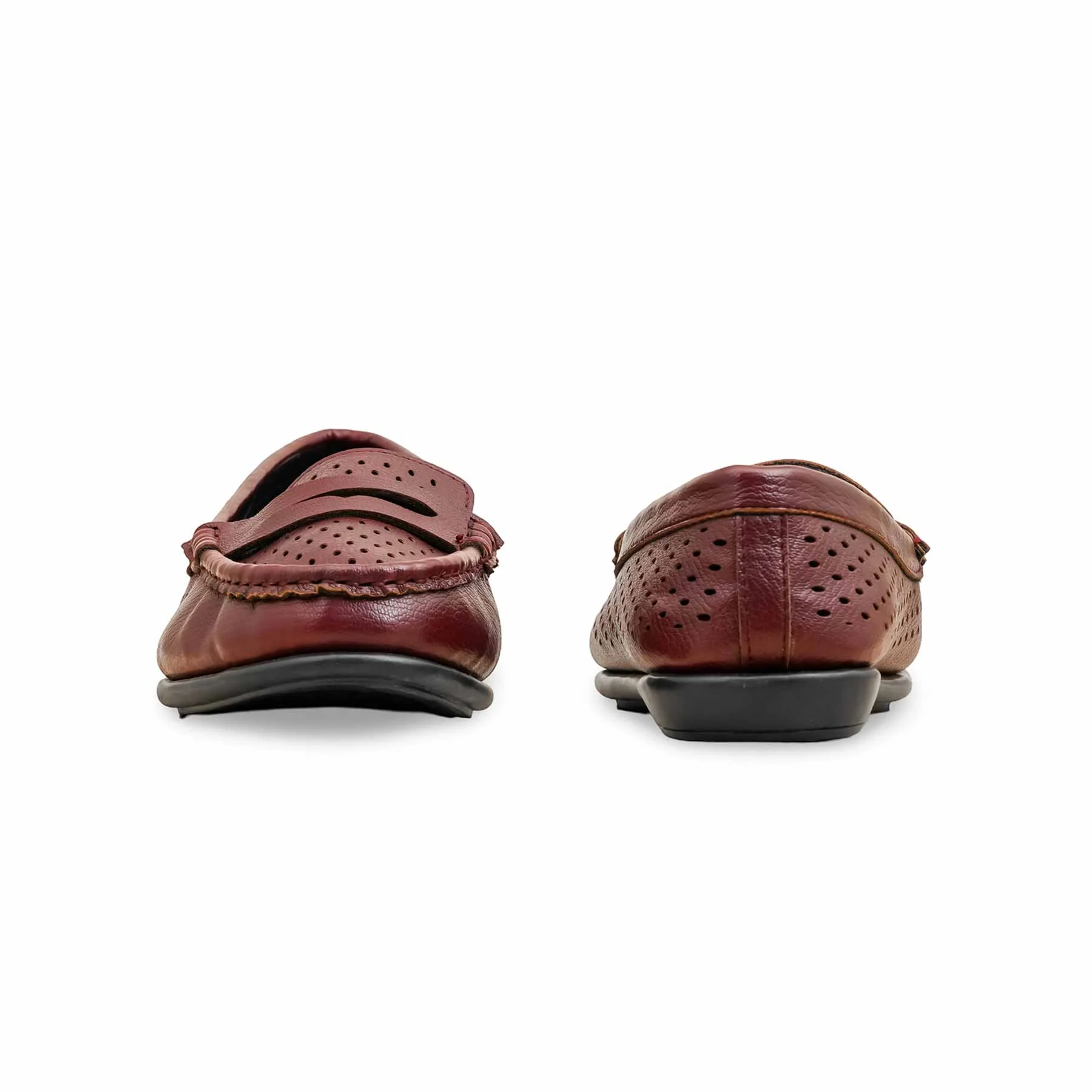 Maroon Moccasin For Ladies WN4491 - Image 4