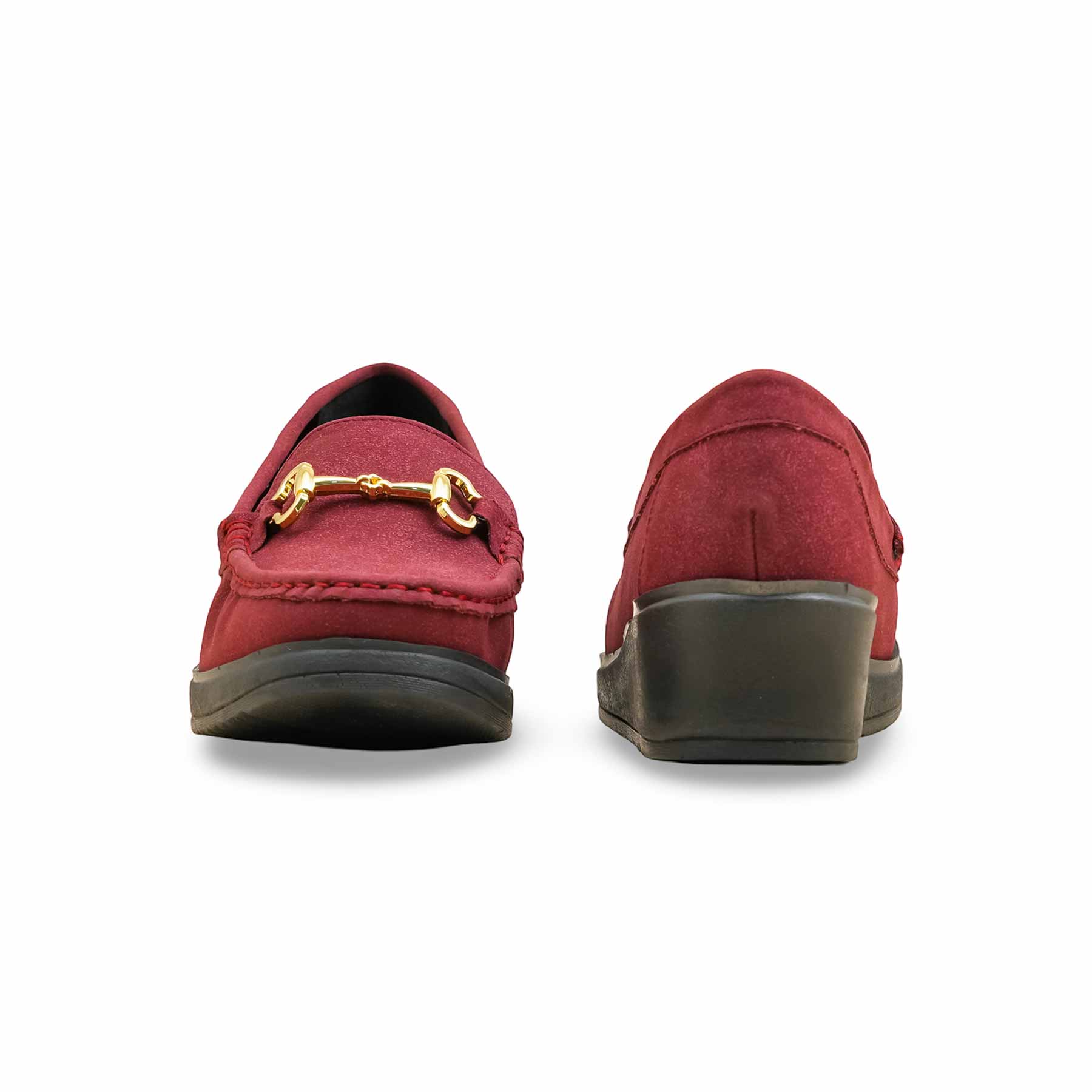 Maroon Moccasin For Ladies WN4529 - Image 4