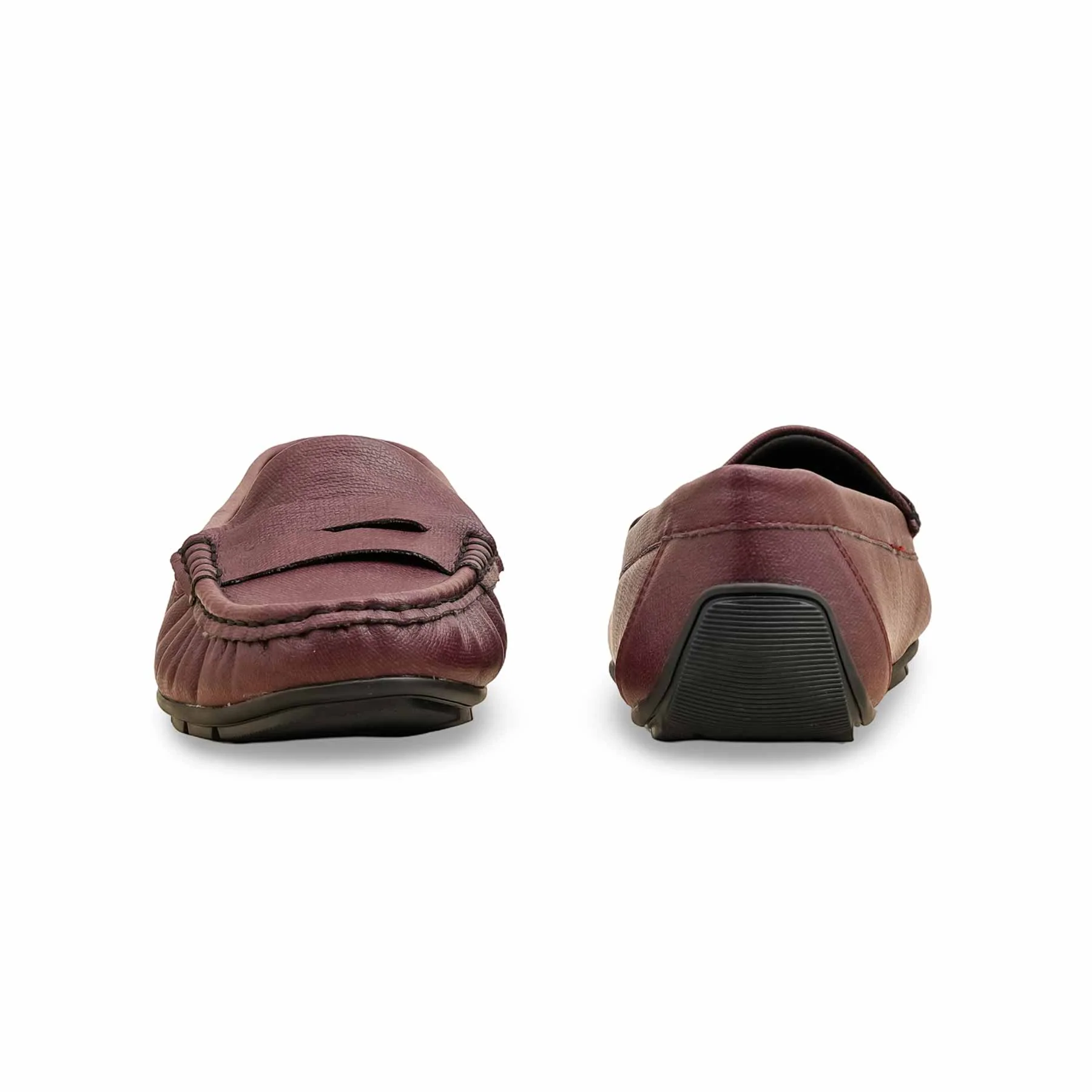 Maroon Moccasin For Women WN4471 - Image 4