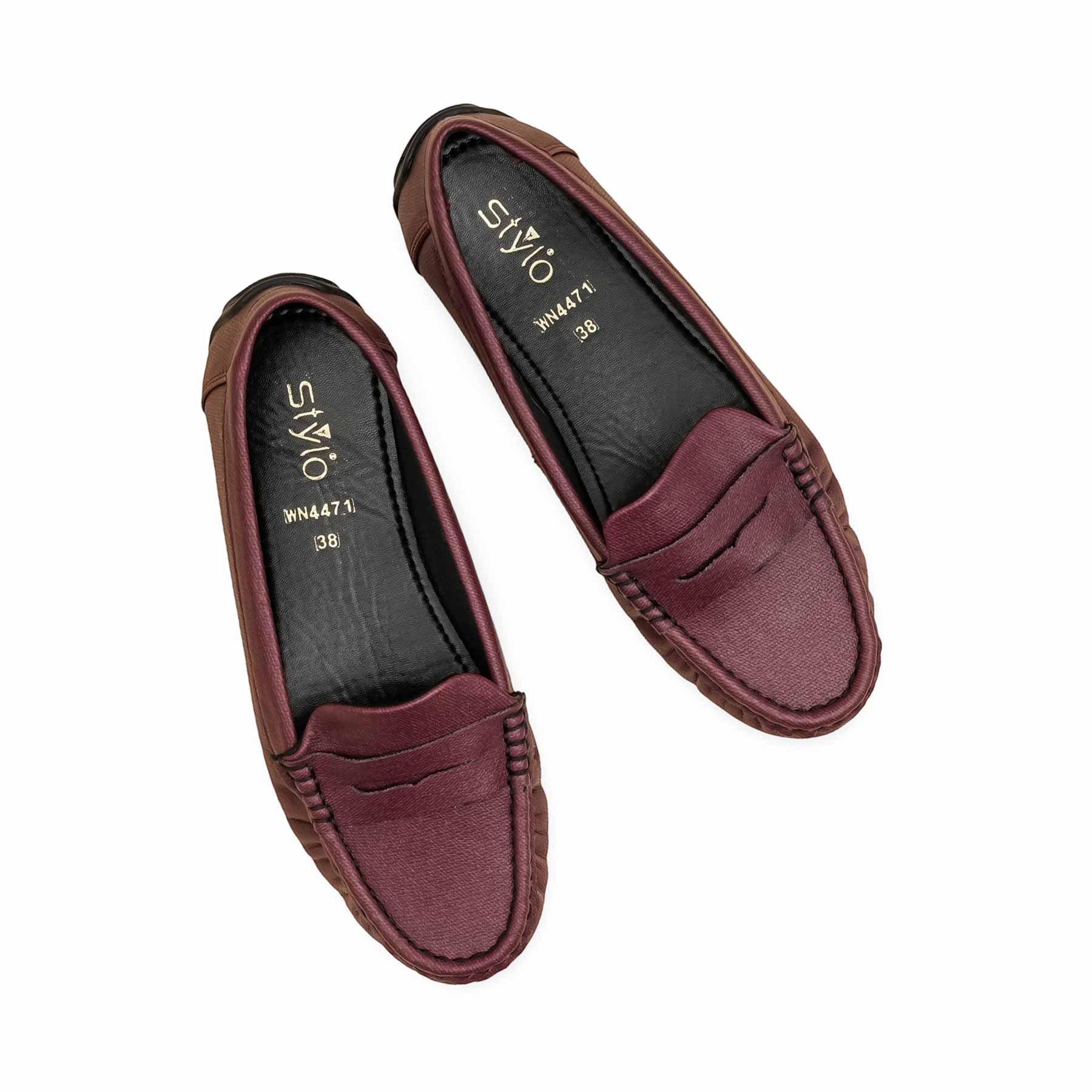 Maroon Moccasin For Women WN4471 - Image 5