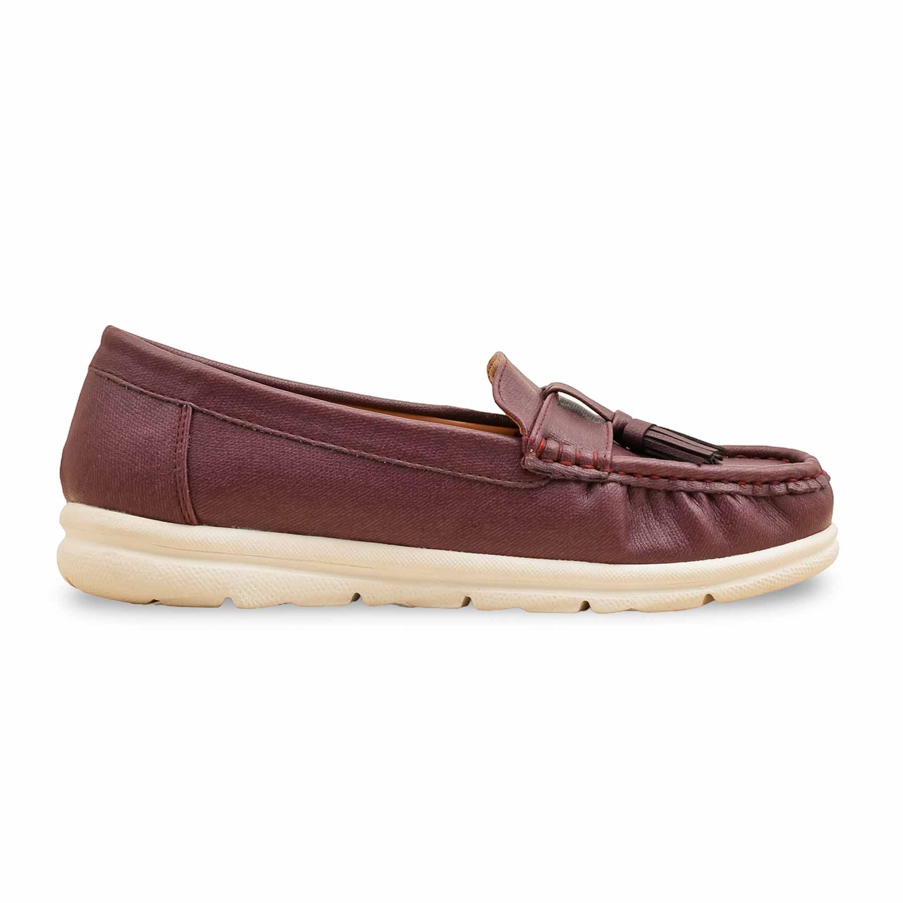 Maroon Moccasin For Women WN4487 - Image 2