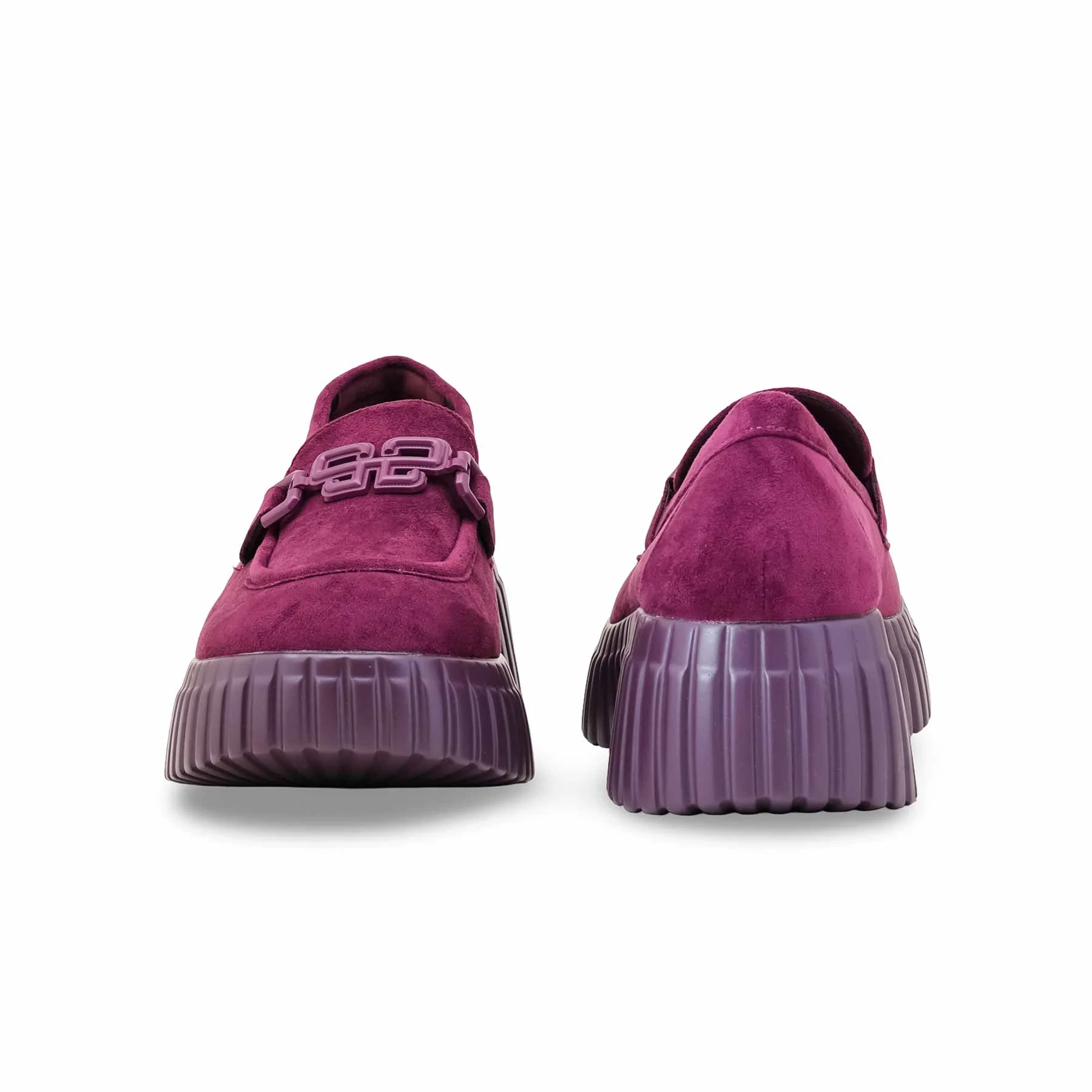 Maroon Moccasin For Women WN4526 - Image 4