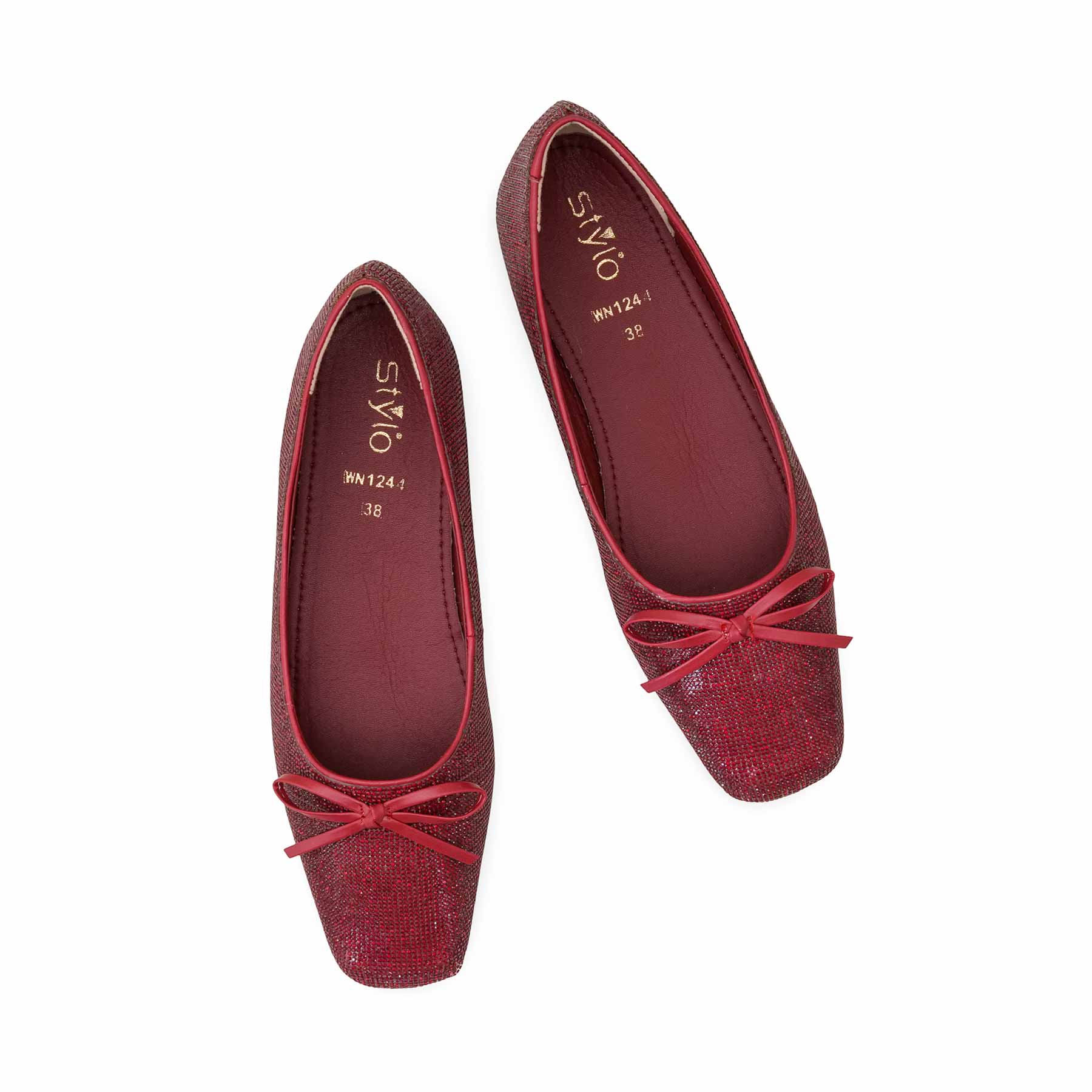 Maroon Pumps For Women WN1244 - Image 6