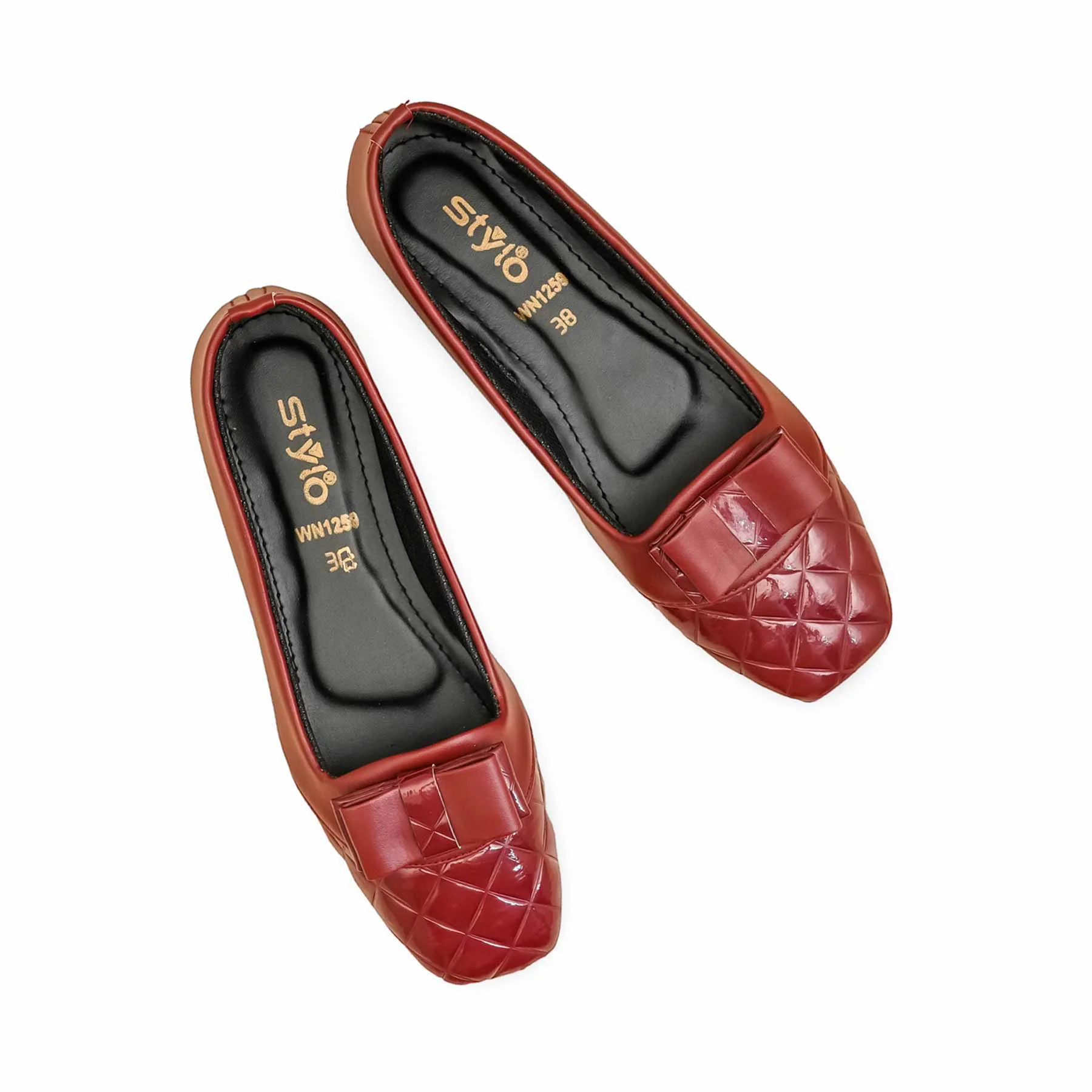 Maroon Pumps For Women WN1259 - Image 5
