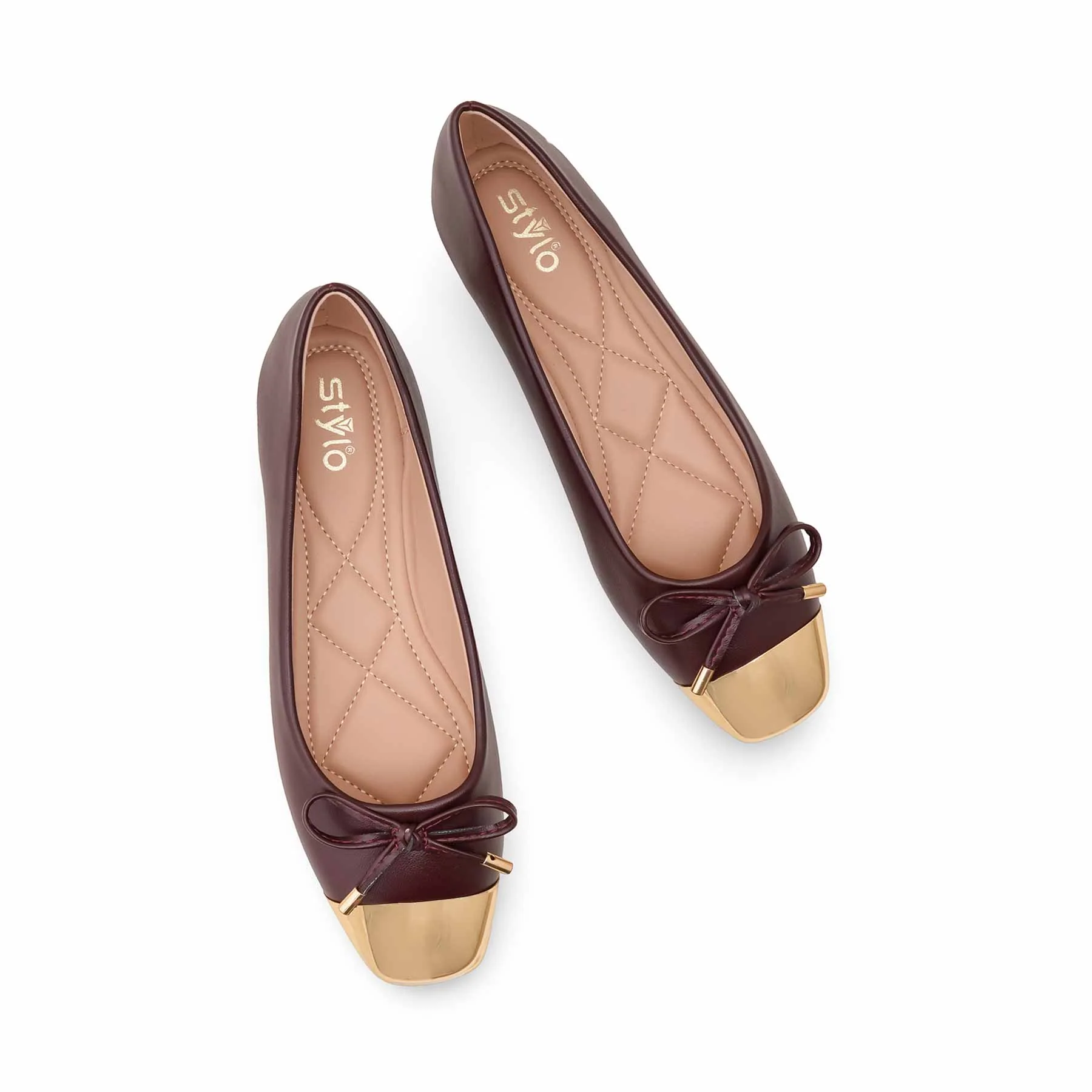 Maroon Pumps For Women WN1287 - Image 5