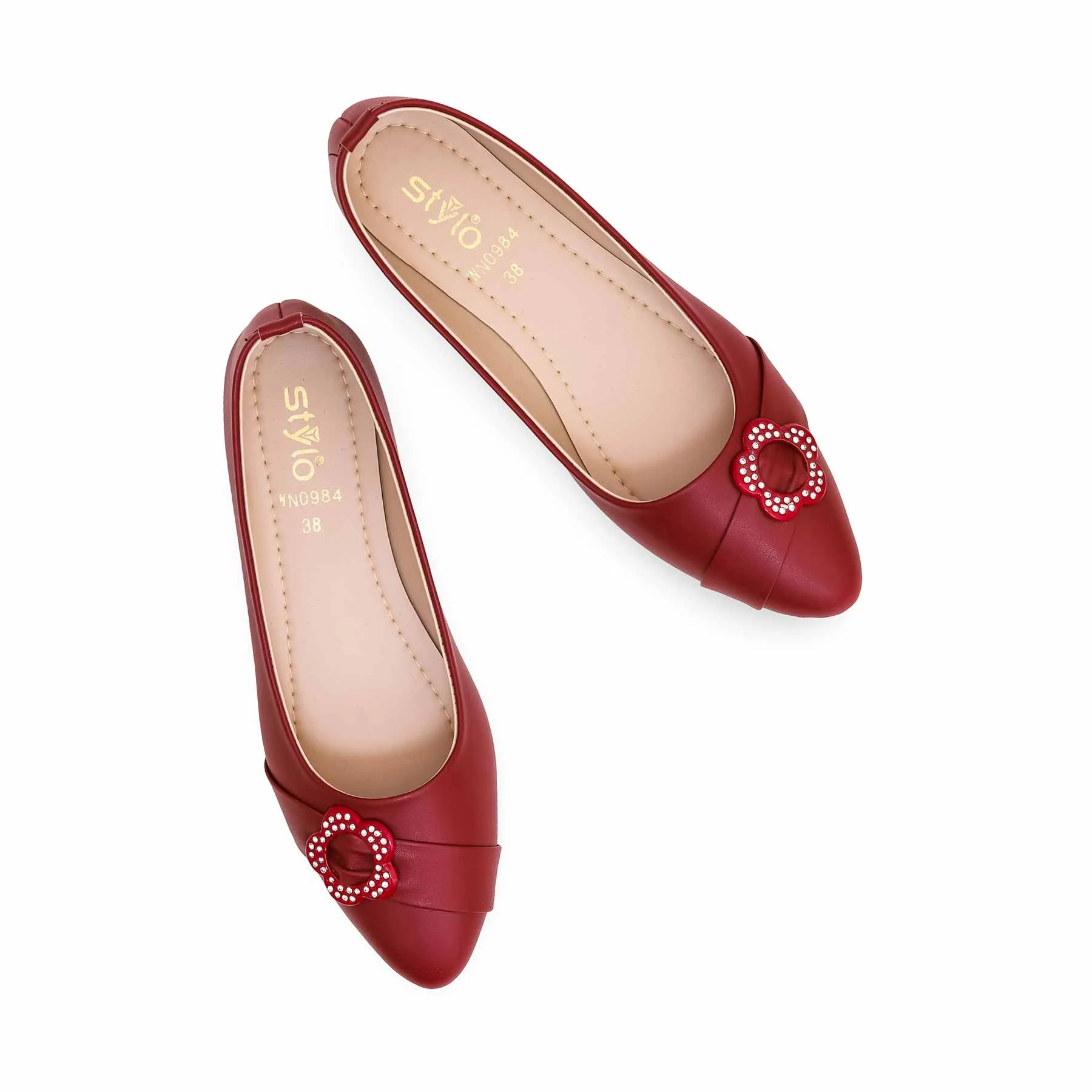 Maroon Pumps WN0984 - Image 4