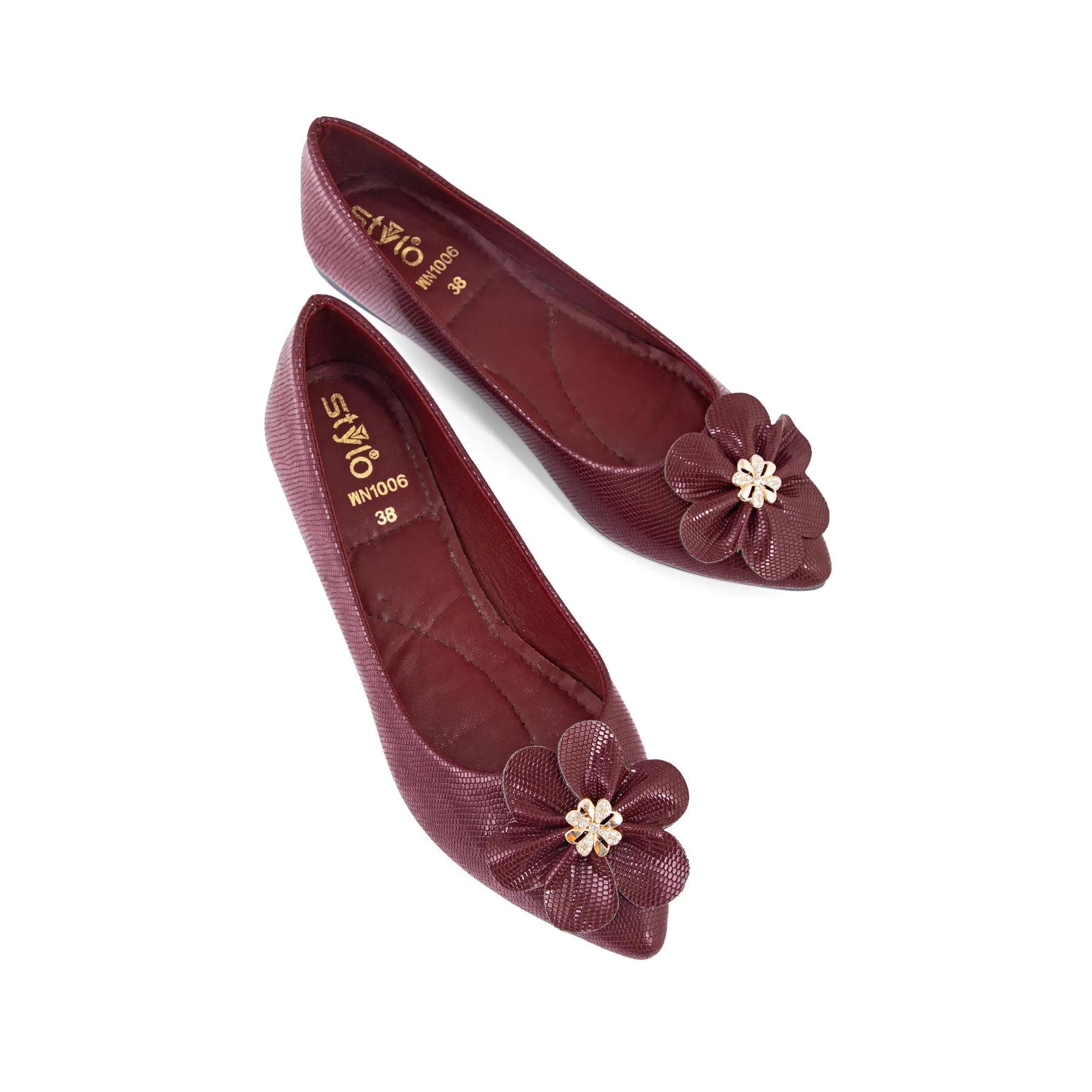 Maroon Pumps WN1006 - Image 4