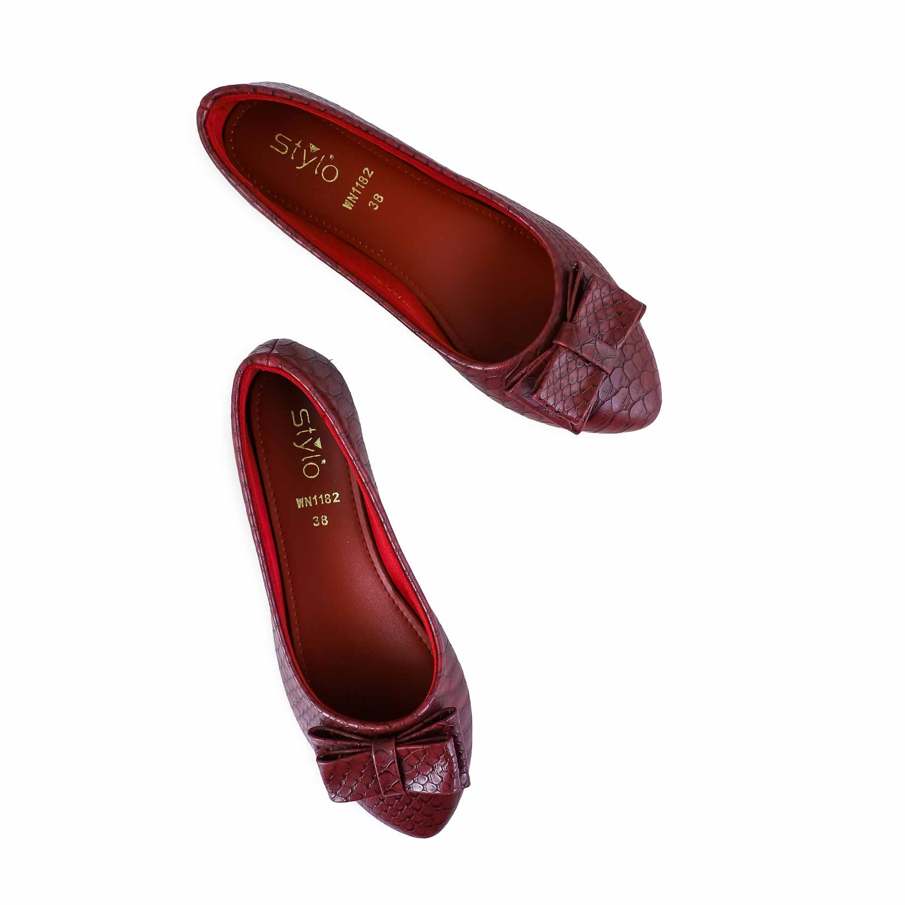 Maroon Pumps WN1182 - Image 4