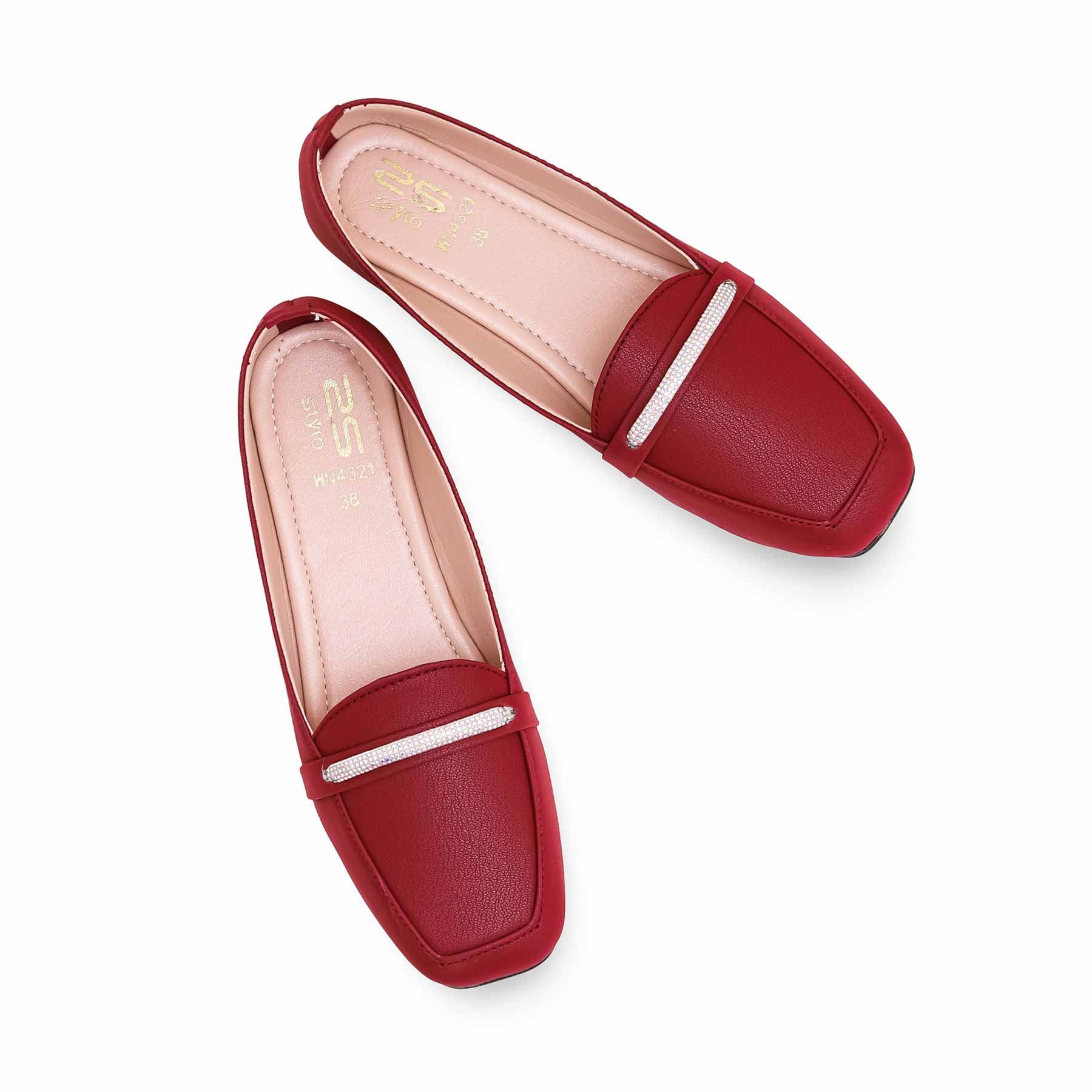 Maroon Pumps WN4321 - Image 4