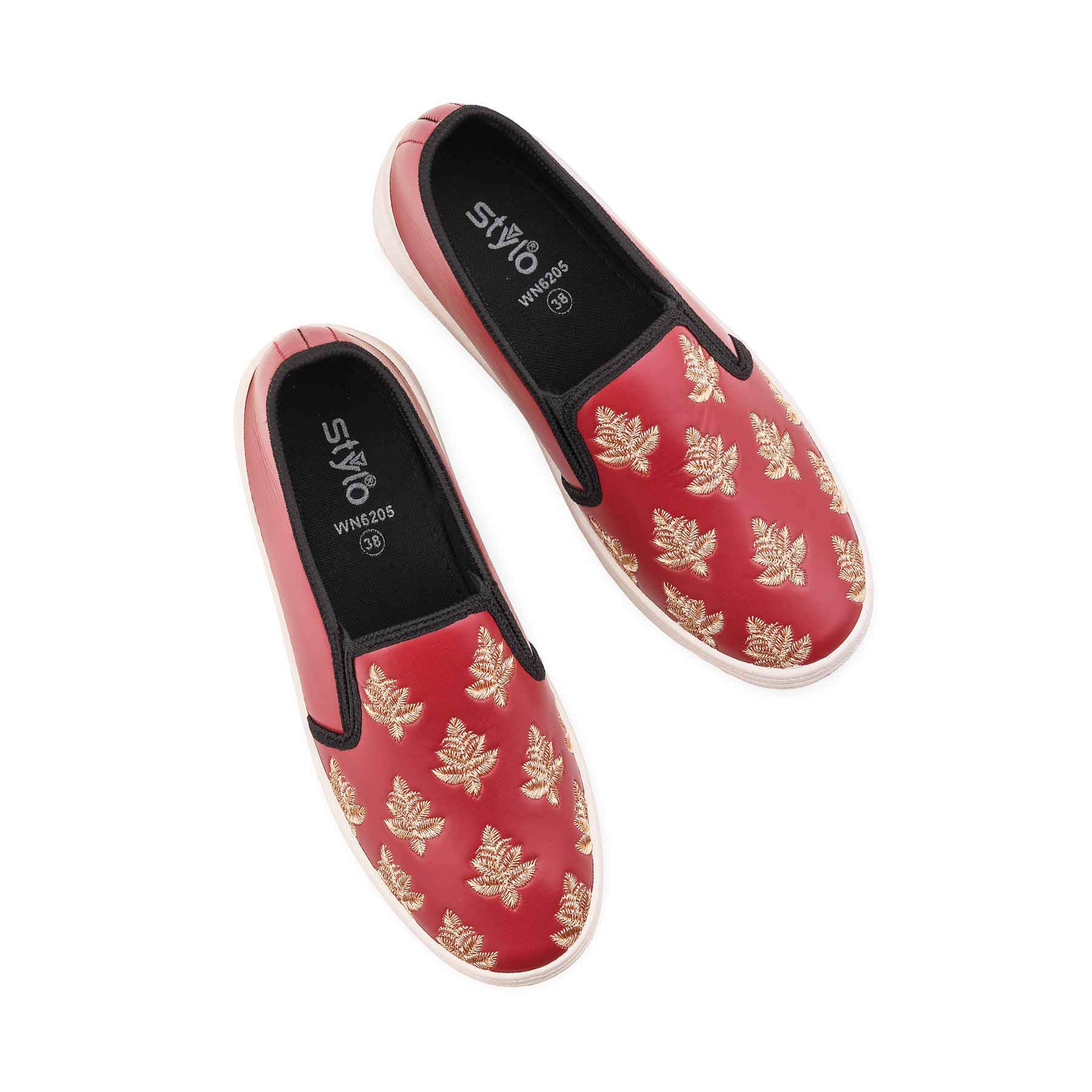 Maroon Sneaker For Ladies WN6205 - Image 19