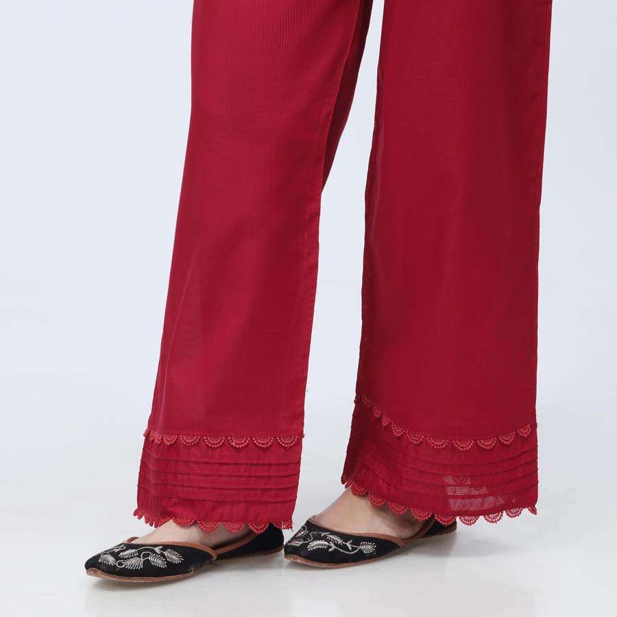 Maroon Striper Broshia Straight Fit Trouser PW3622 - Image 3