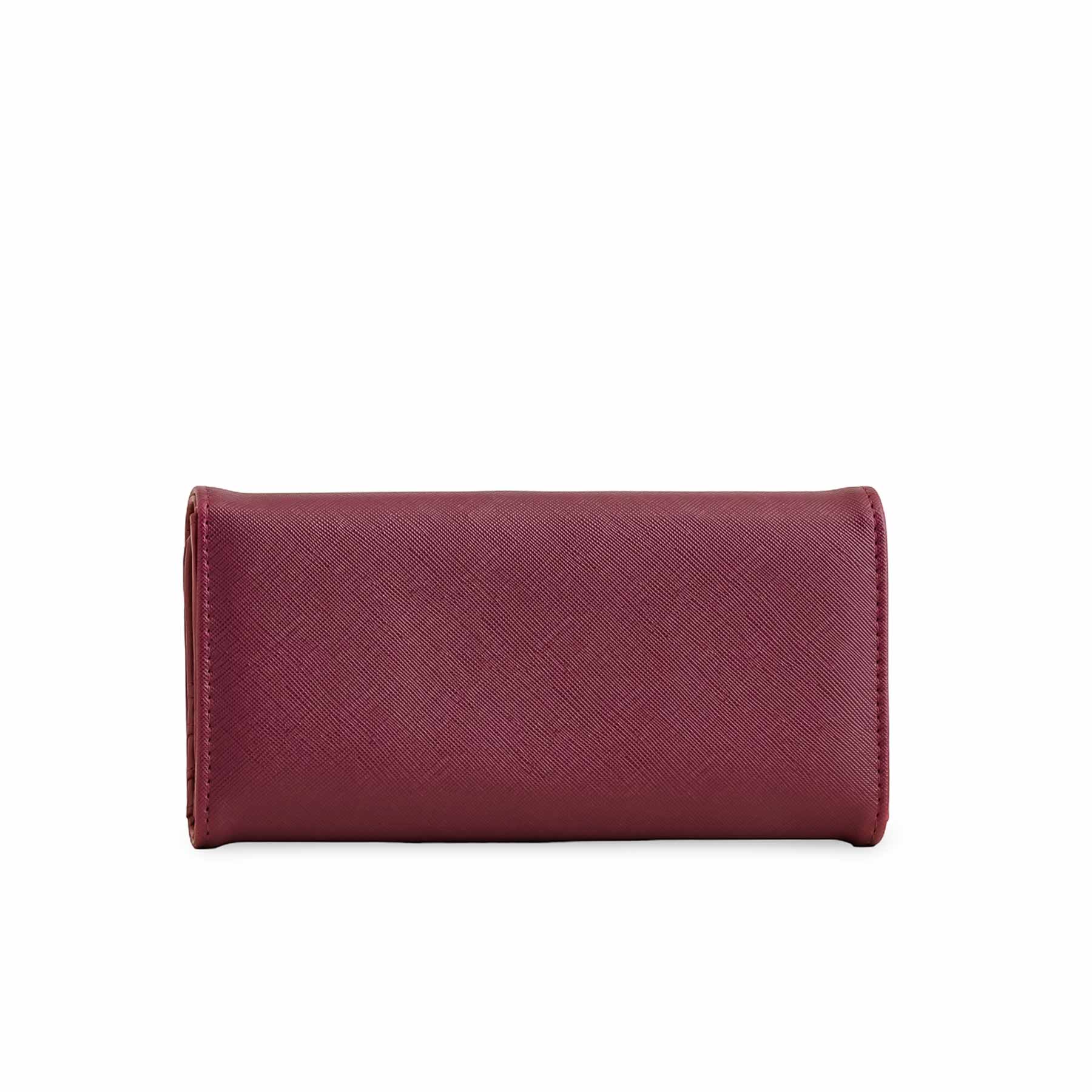 Maroon Women Casual Wallet P70965 - Image 4