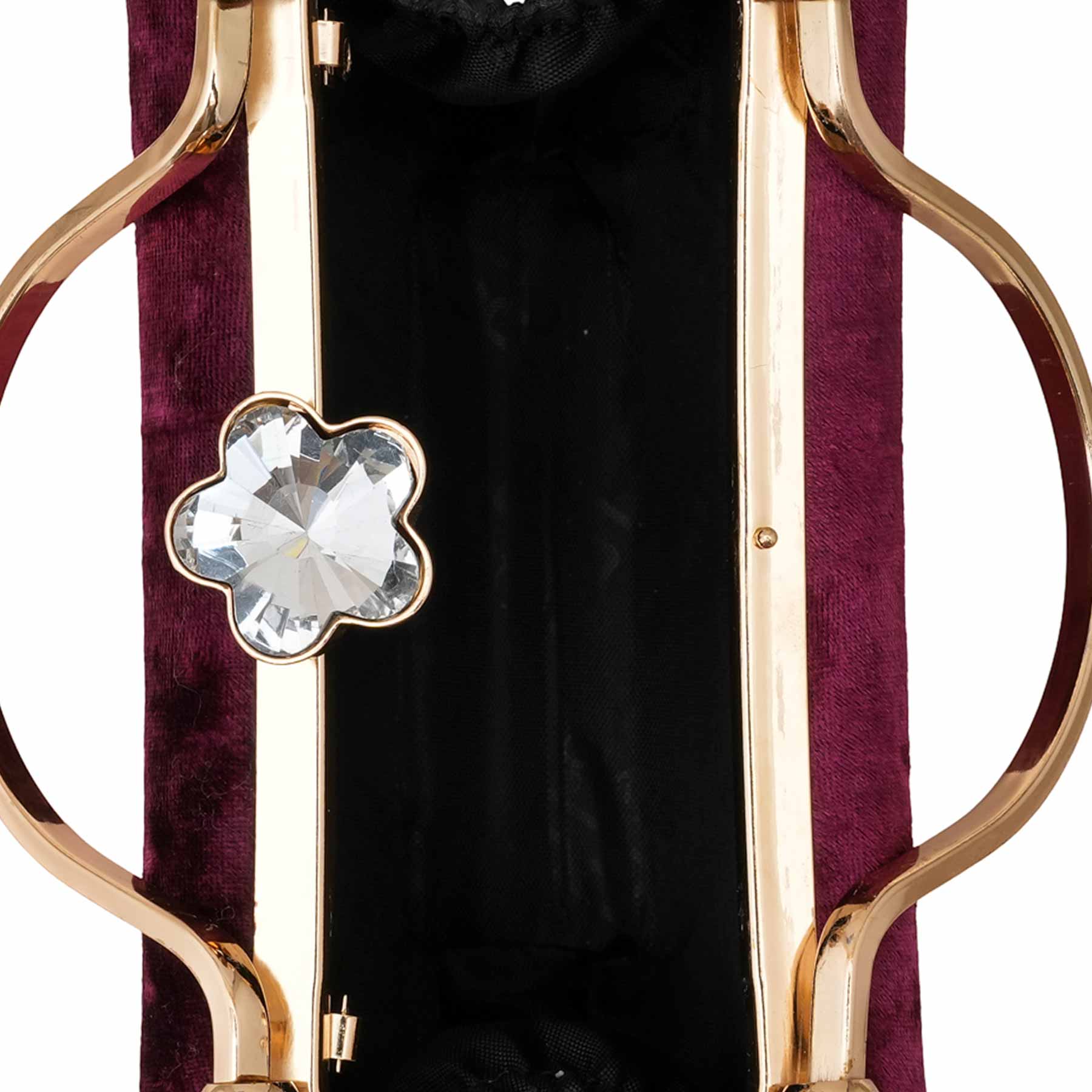 Maroon Women Fancy Clutch P15715 - Image 5